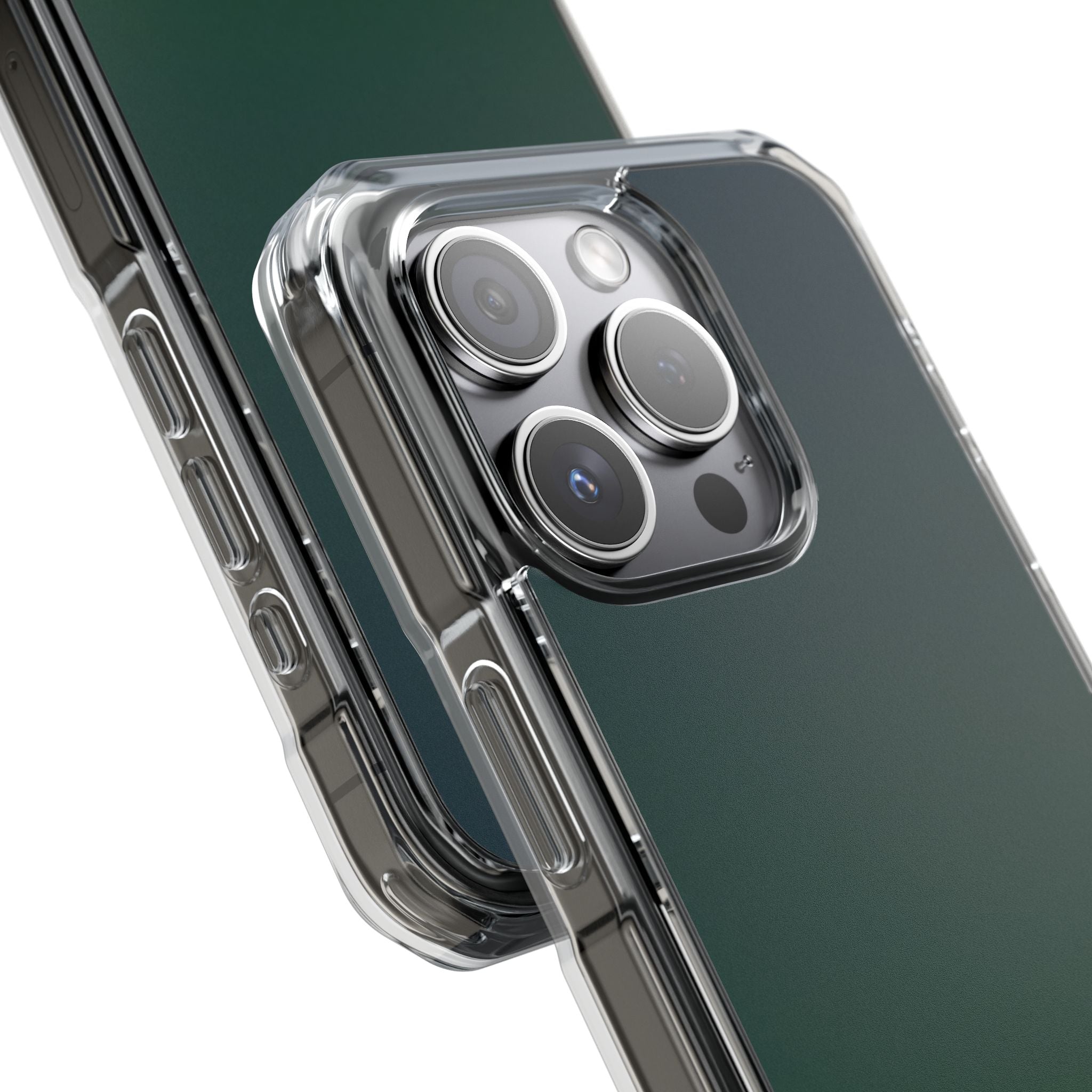 Green Impact MagSafe Phone Case for iPhone - Midnight Pine Horizon