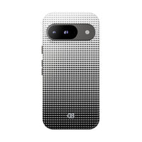 Black Tough Phone Case for Google Pixel - Obsidian Halftone Flux