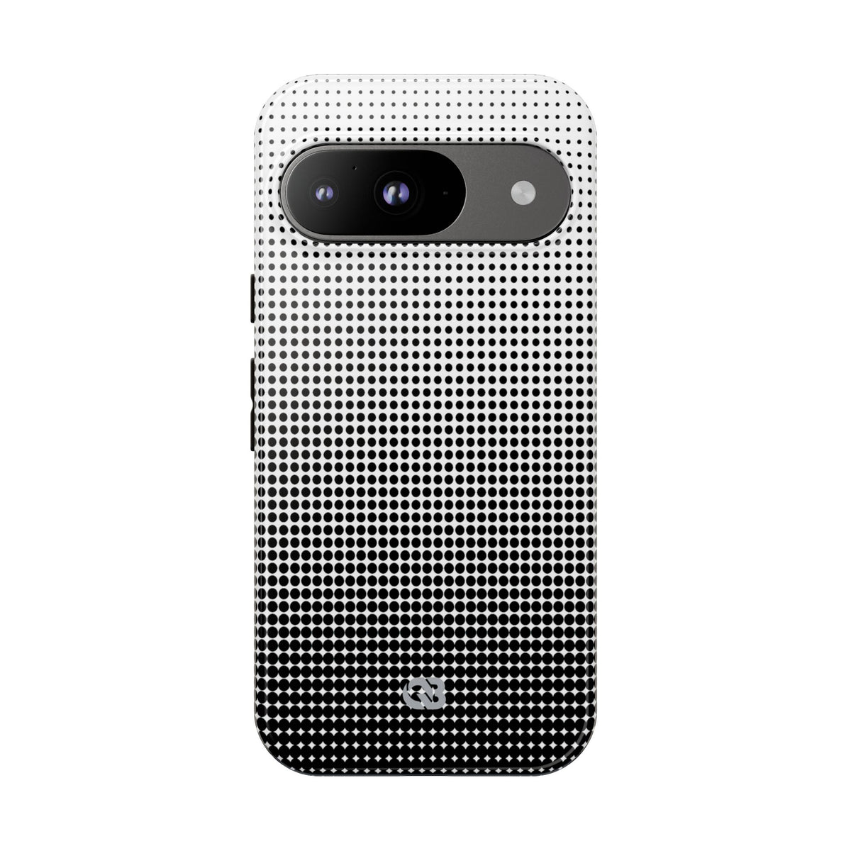 Black Tough Phone Case for Google Pixel - Obsidian Halftone Flux