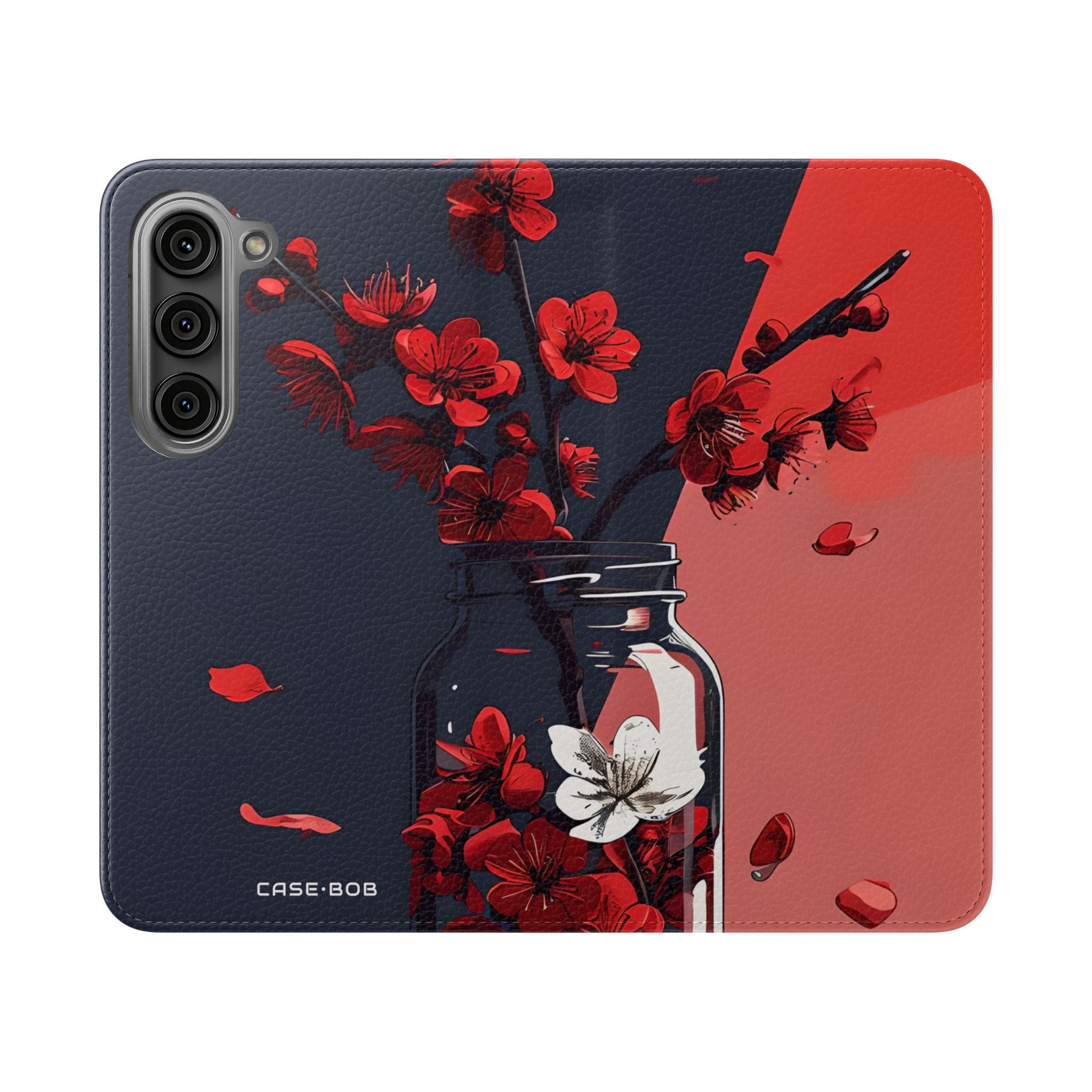 Cherry Blossom Jar - Samsung S23 Case - Wallet