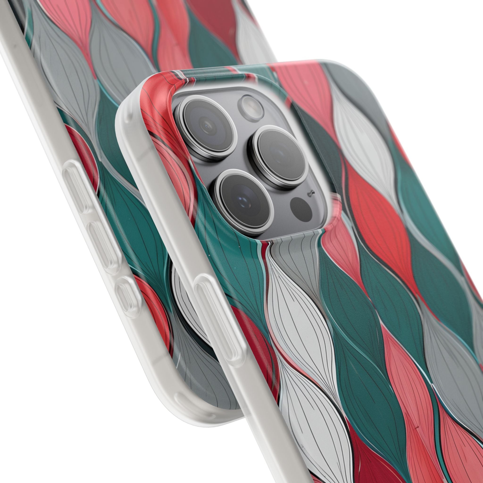 Slate Rose Ripple · Soft Phone Case for iPhone