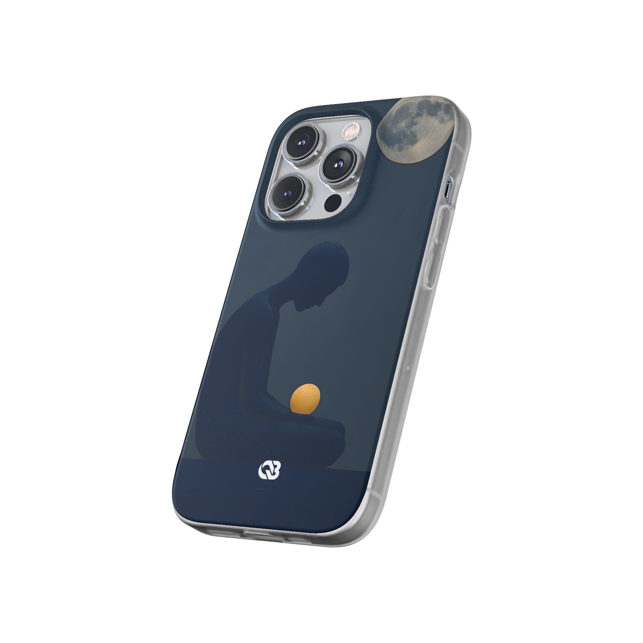 Obsidian Lunar Orb · Soft Phone Case for iPhone