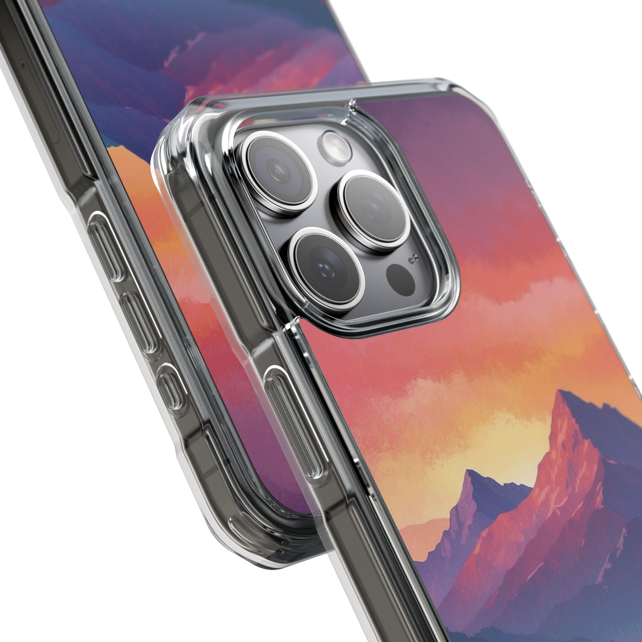 Crimson Mountain Dusk · Impact Handyhülle für iPhone · Magsafe