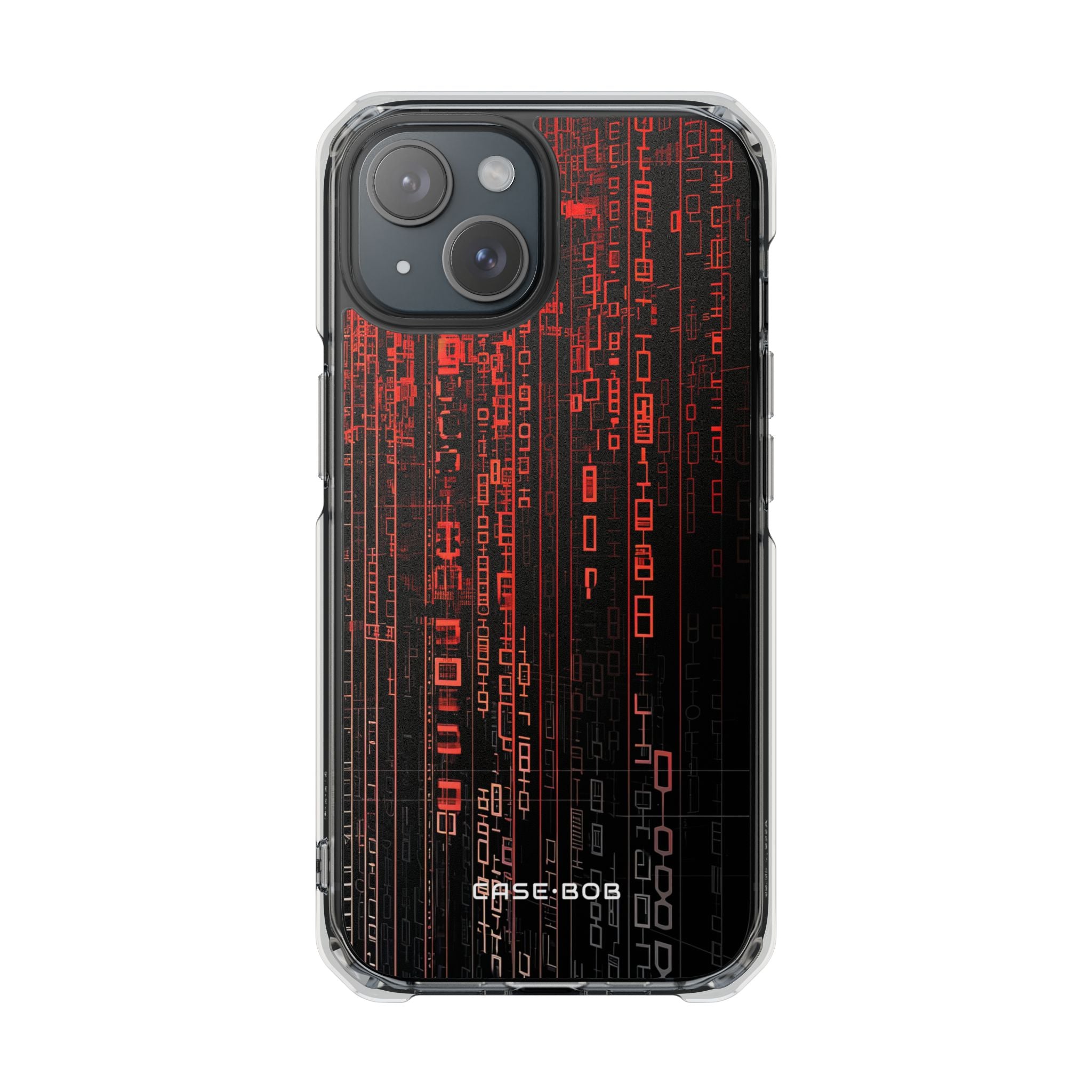 Red Stream Columns iPhone 15 Case - Impact