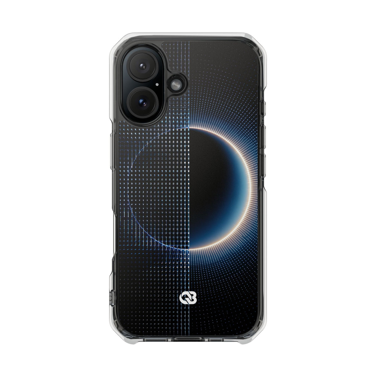 Luminous Meridian · Clear Impact Magnetic Phone Case for iPhone · Black