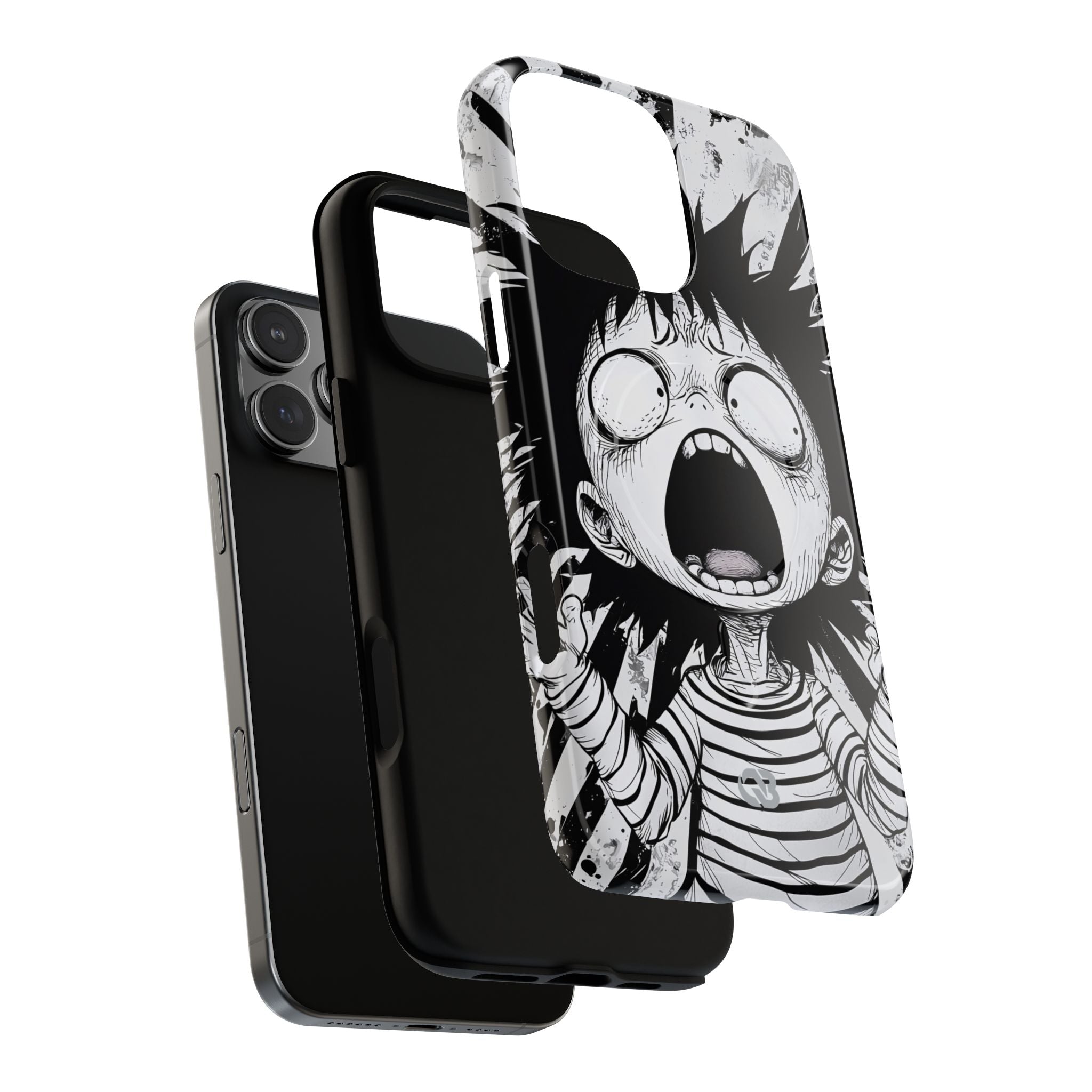 Chaotic Monochrome Scream · Tough+ Fundas para teléfono para iPhone · Magsafe