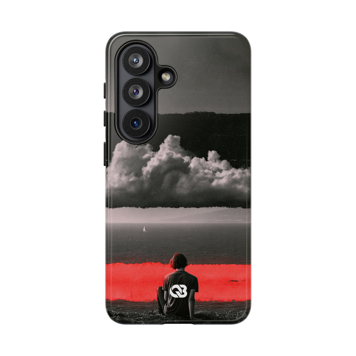 Crimson Horizon · Tough Phone Case for Samsung · Black