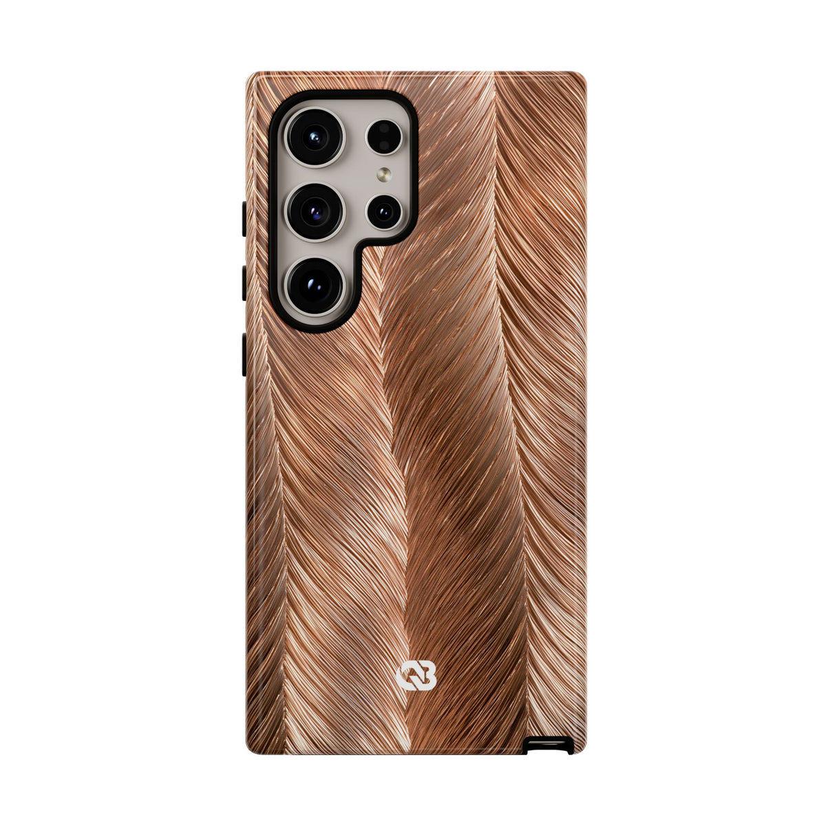 Rose Gold Weave · Tough Phone Case for Samsung · Brown