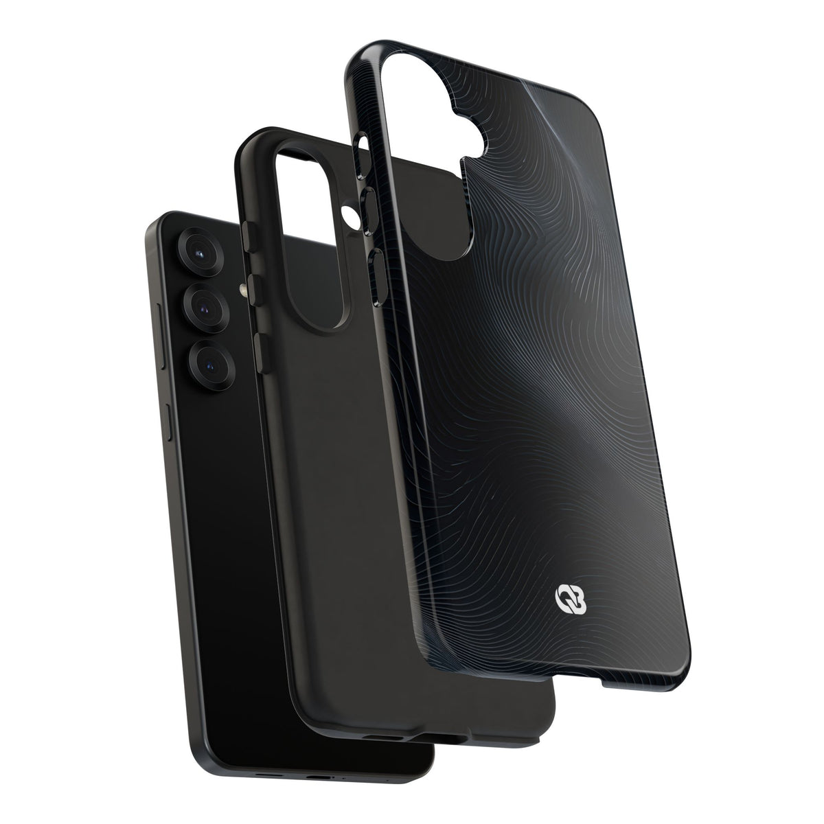Black Tough Phone Case for Samsung - Obsidian Ridge Flux