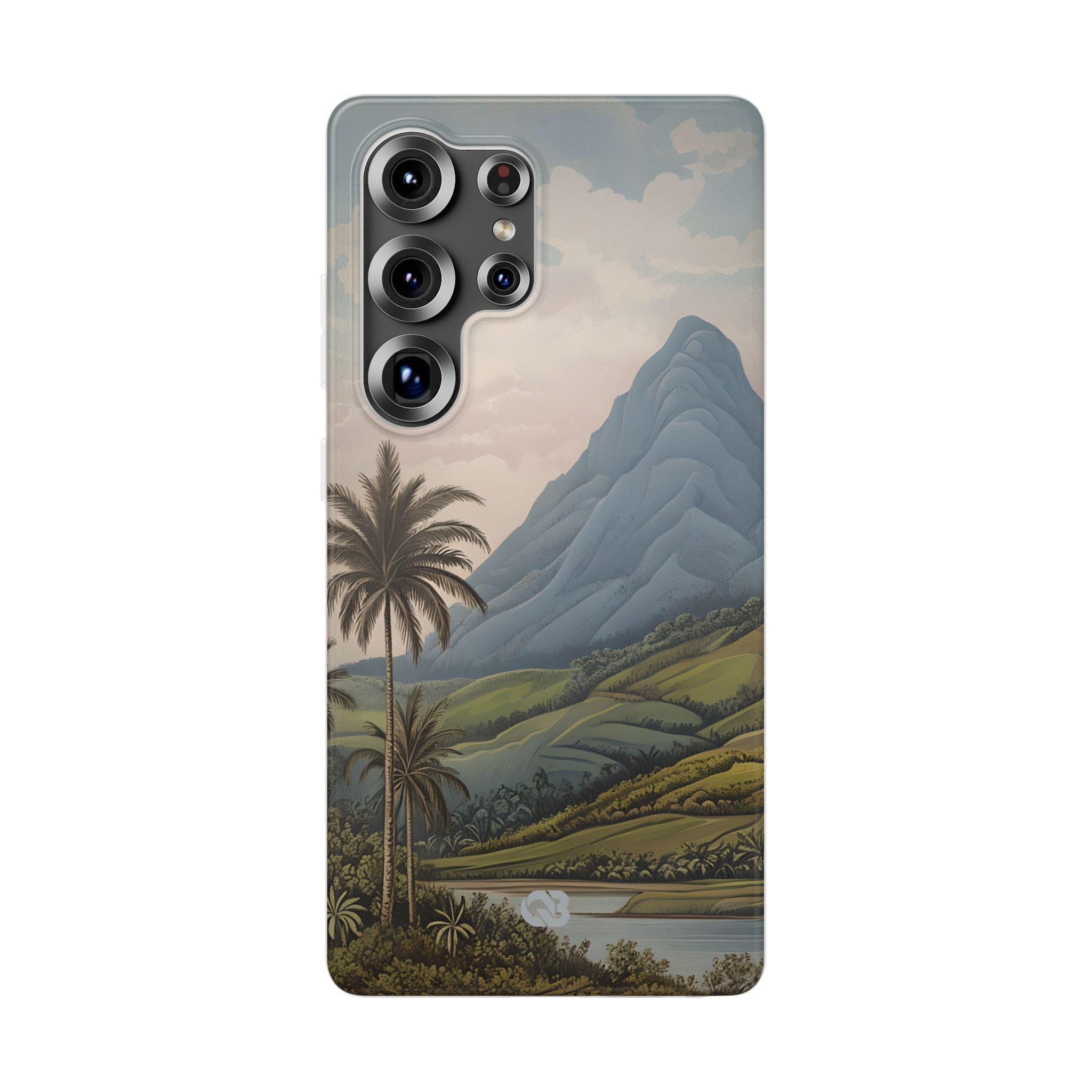 Verdant Blue Summit · Soft Phone Case for Samsung