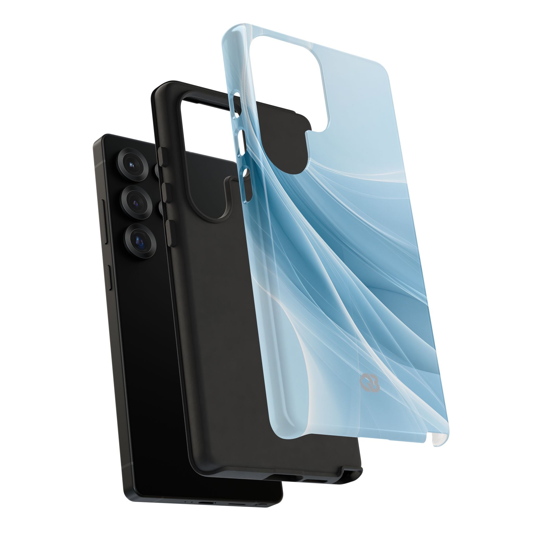 Blue Tough Phone Case for Samsung - Arctic Silk Drift