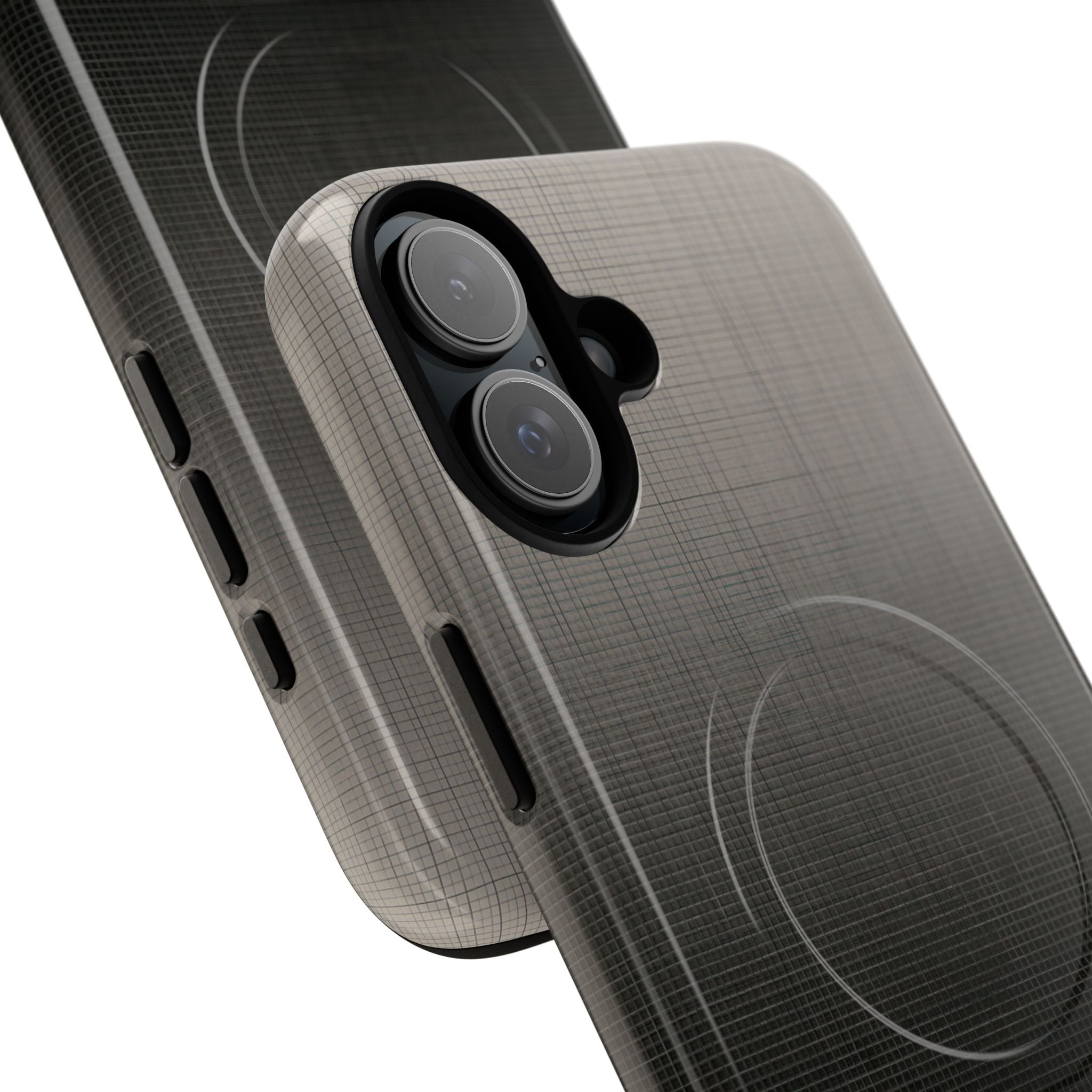 Grey Tough 2.0 Magsafe Phone Case for iPhone - Faded Sand Mesh