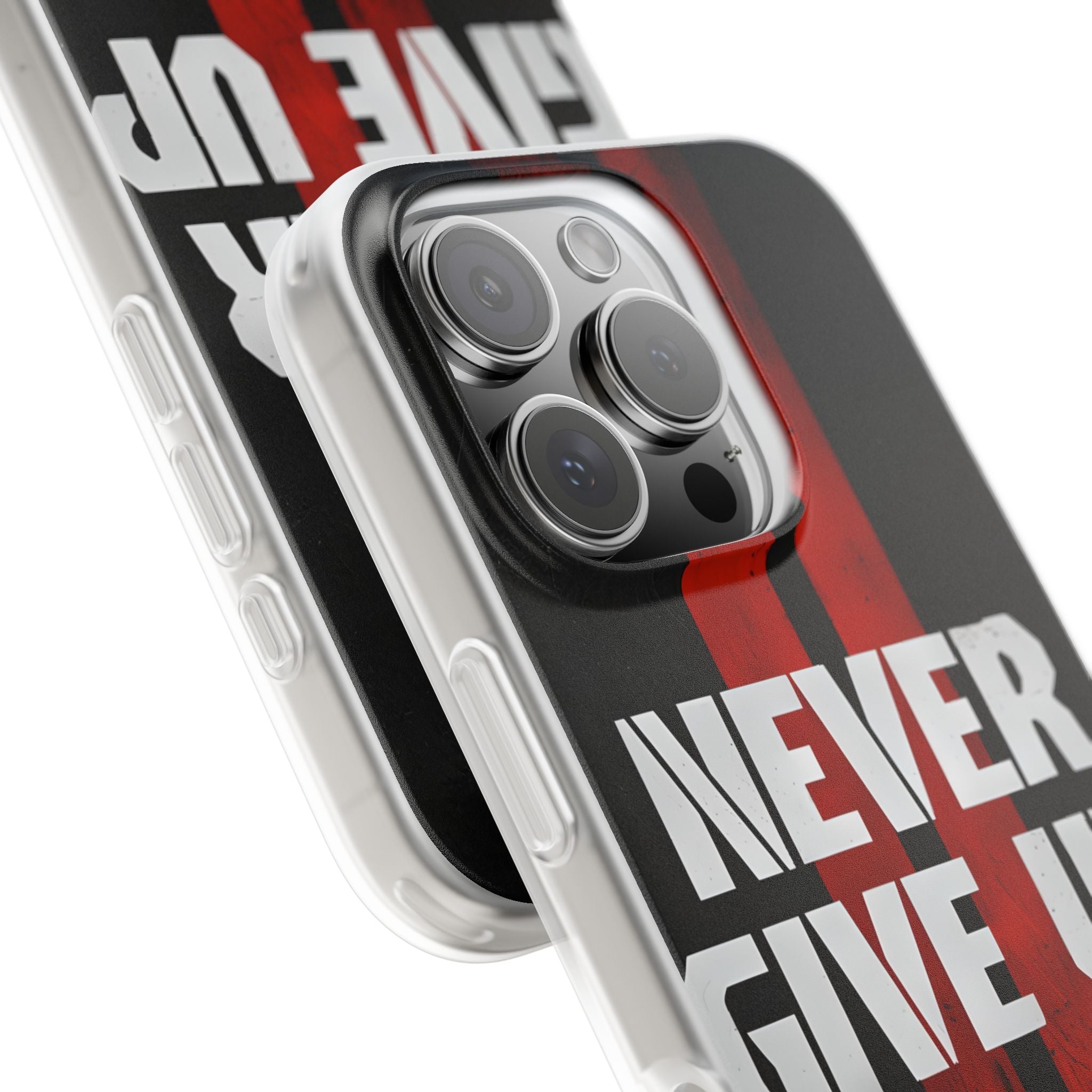 Crimson Grit Resolve · Soft Custodia per iPhone