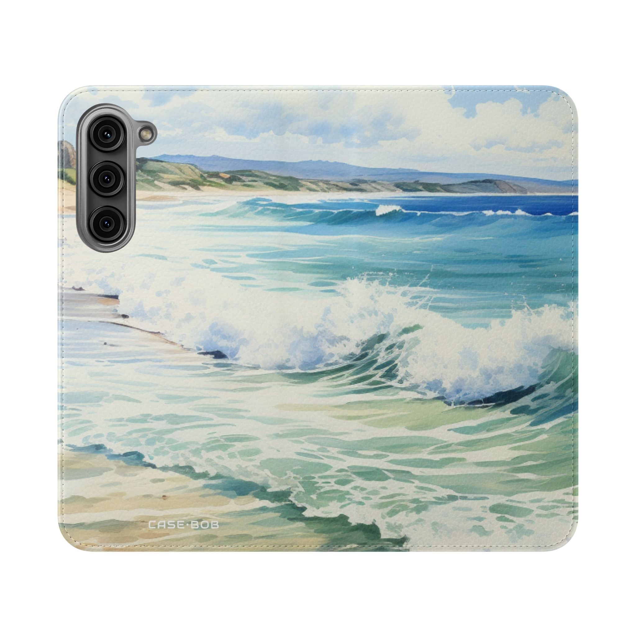 Foaming Blue Waves - Samsung S23+ Case - Wallet