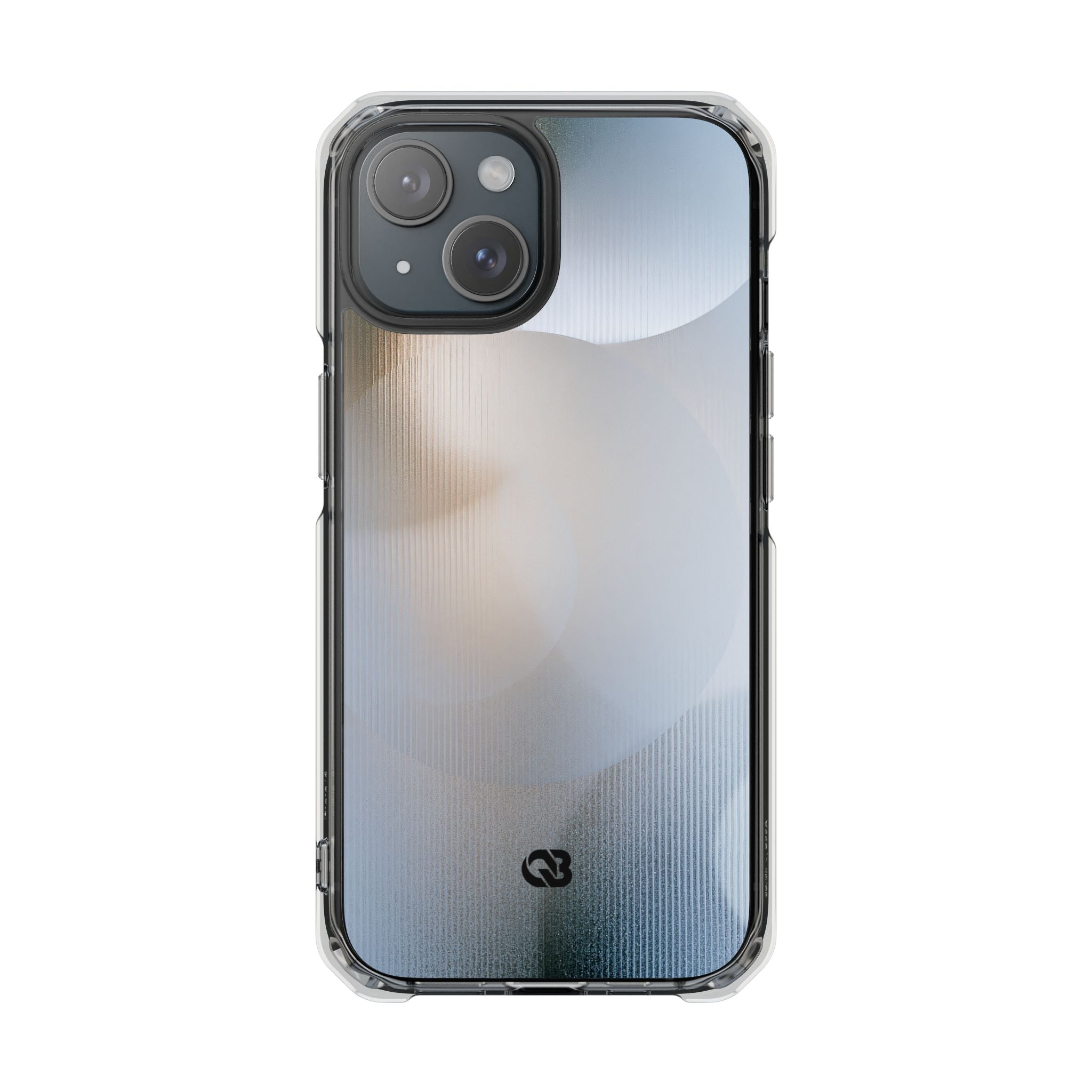 White Impact MagSafe Phone Case for iPhone - Frosted Ribbed Sphere