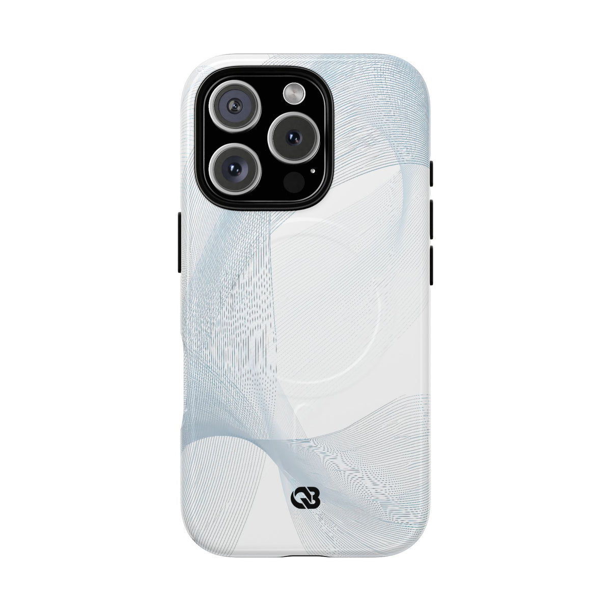 Glacial Contour Waves · Tough 2.0 Magnetic Phone Case for iPhone · White