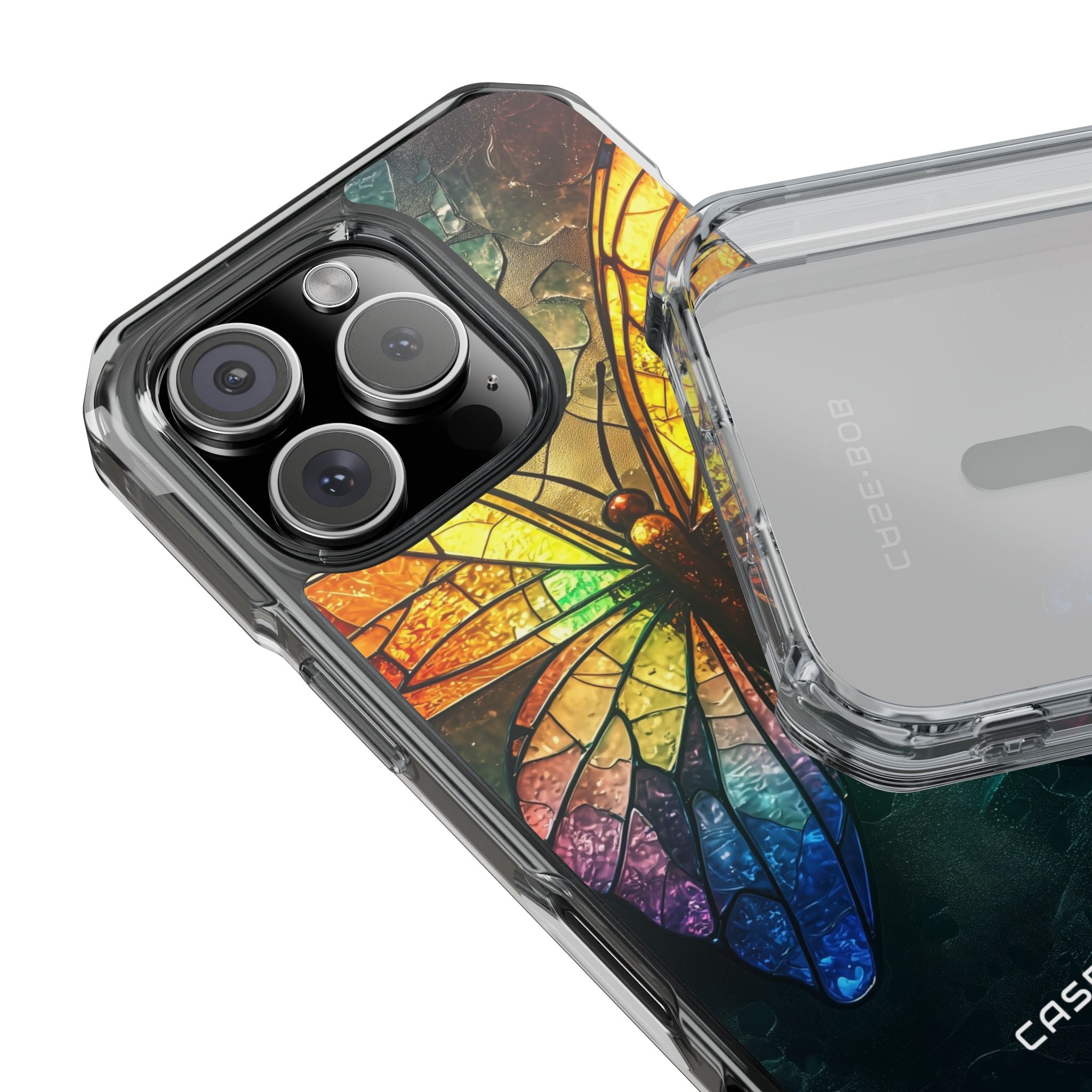 Buntglas-Schmetterling iPhone 16 Pro Case - Impact