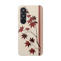 Red Lite Phone Case for Samsung - Crimson Momiji Stripe