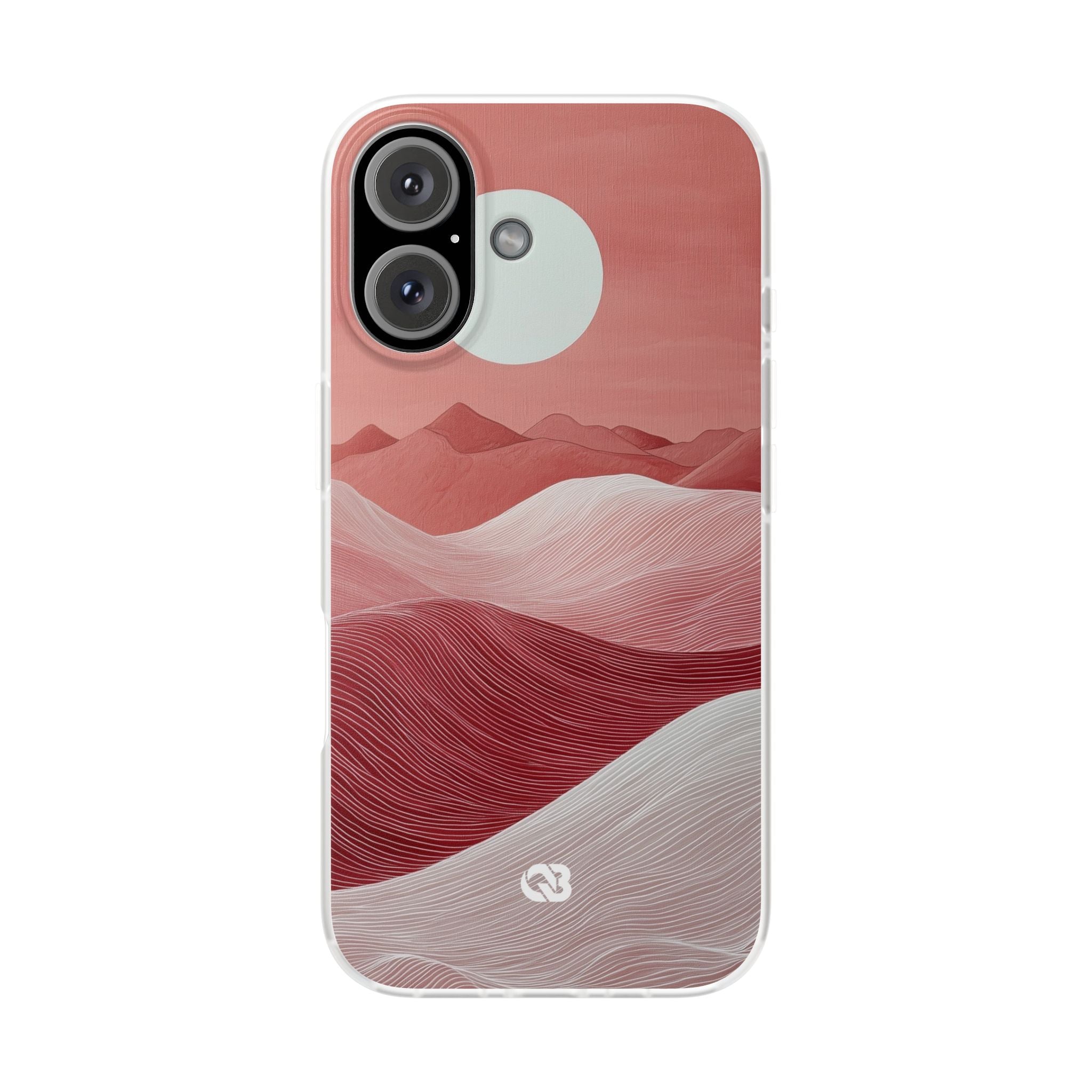 Crimson Dune Horizon · Soft Telefoncover for iPhone
