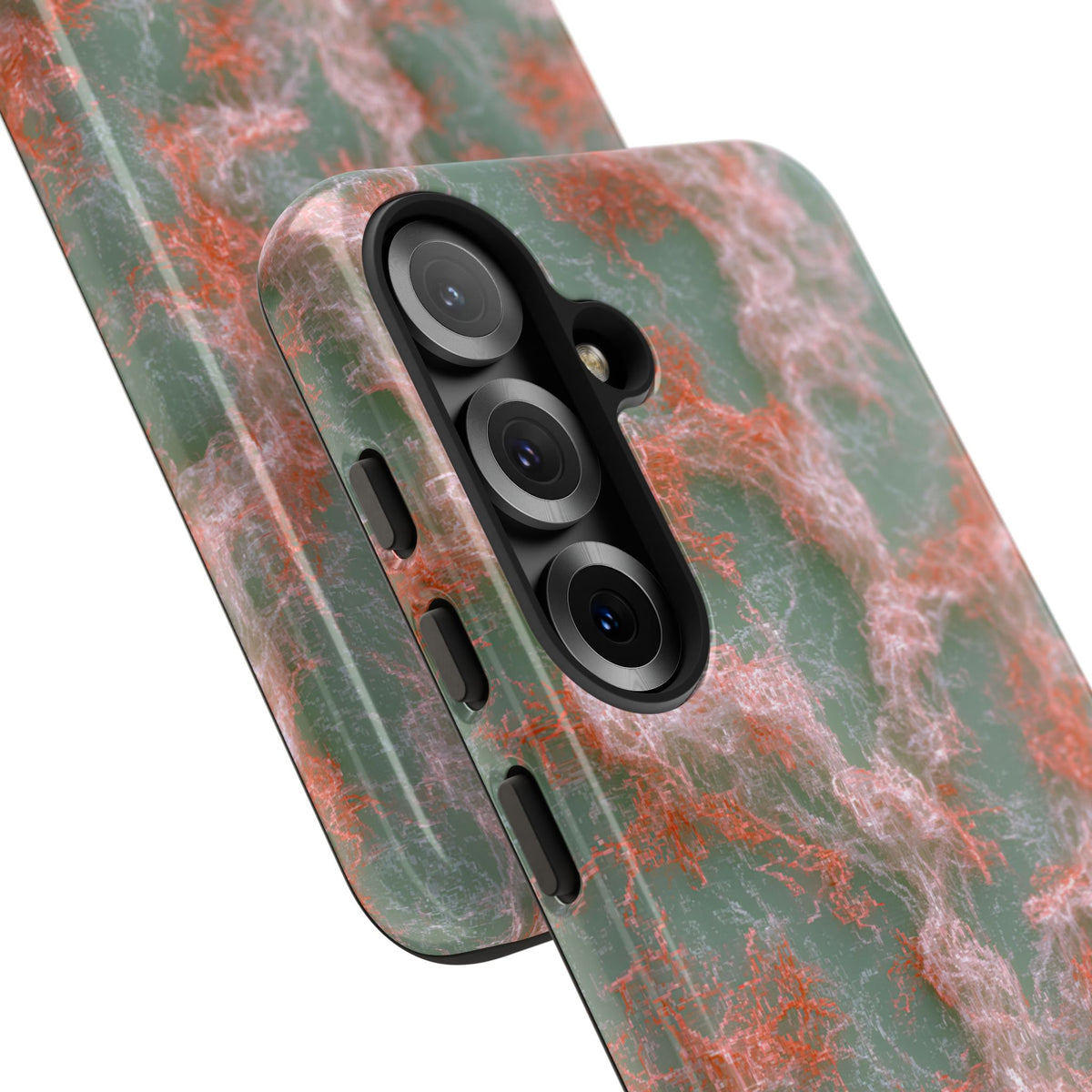 Coral Pixel Matrix · Tough Phone Case for Samsung · Green