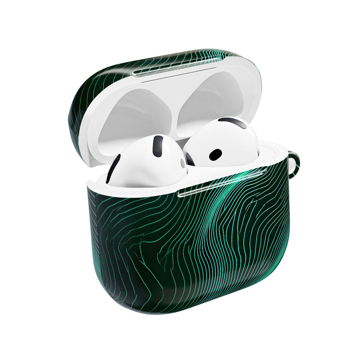 Emerald Topo Ridge · Hard Case for AirPods & AirPods Pro · Green