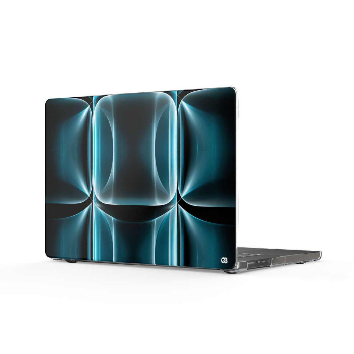 Cyan Core Matrix · Clear Hard Case for MacBook · Blue