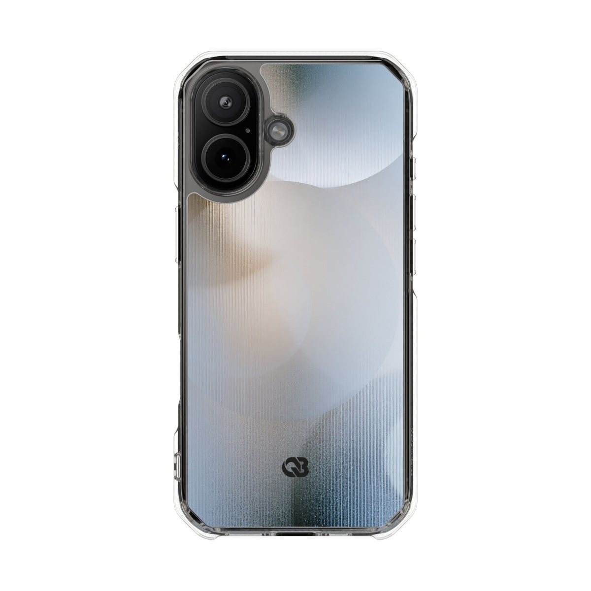 White Impact MagSafe Phone Case for iPhone - Frosted Ribbed Sphere
