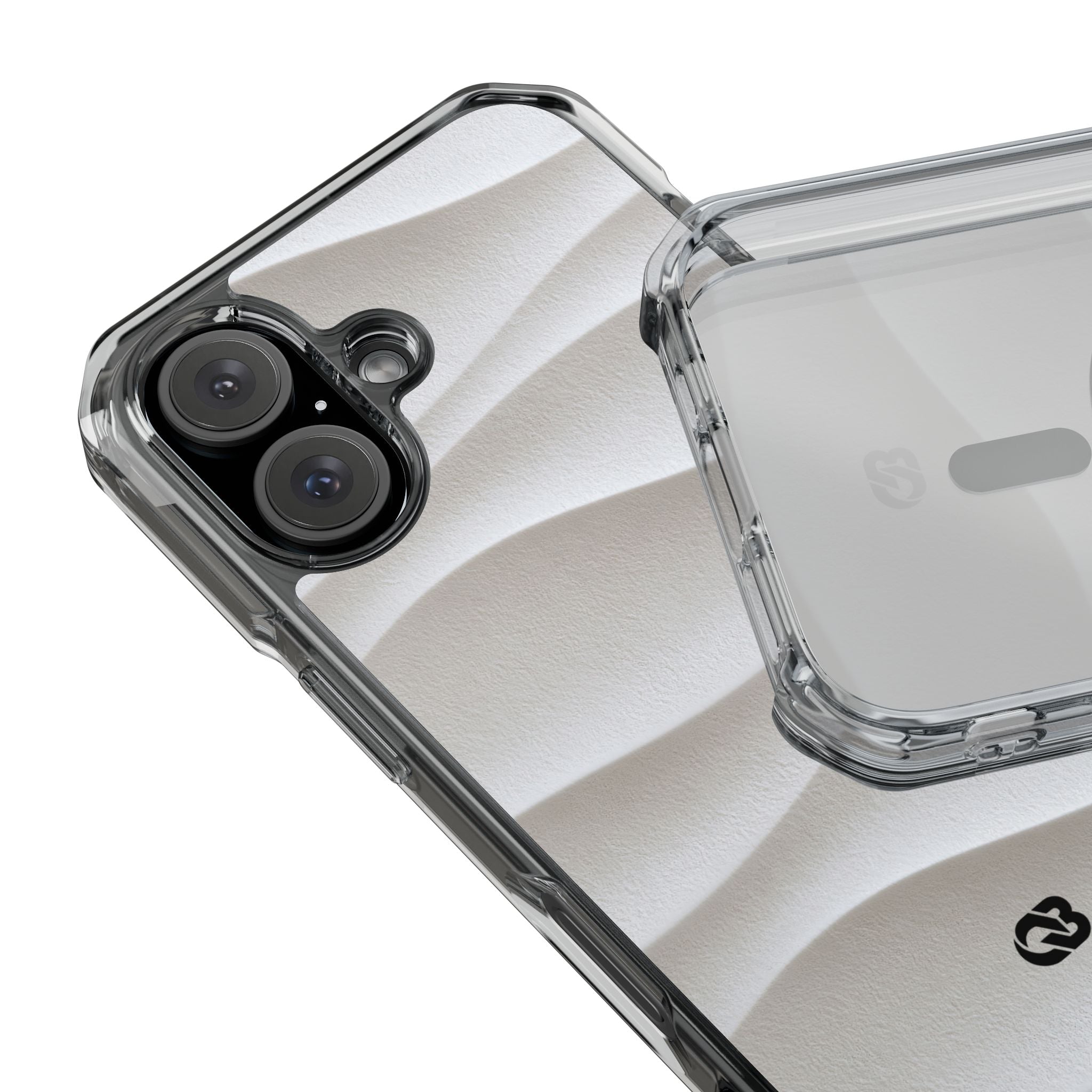 White Impact MagSafe Phone Case for iPhone - Arctic Flow Ridges