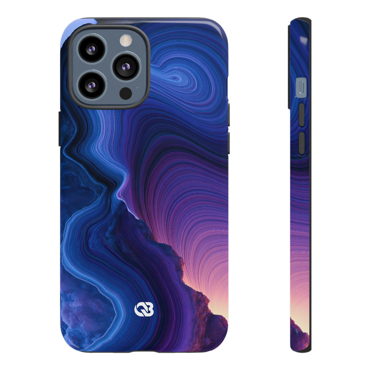 Radiant Strata · Tough Phone Case for iPhone · Blue