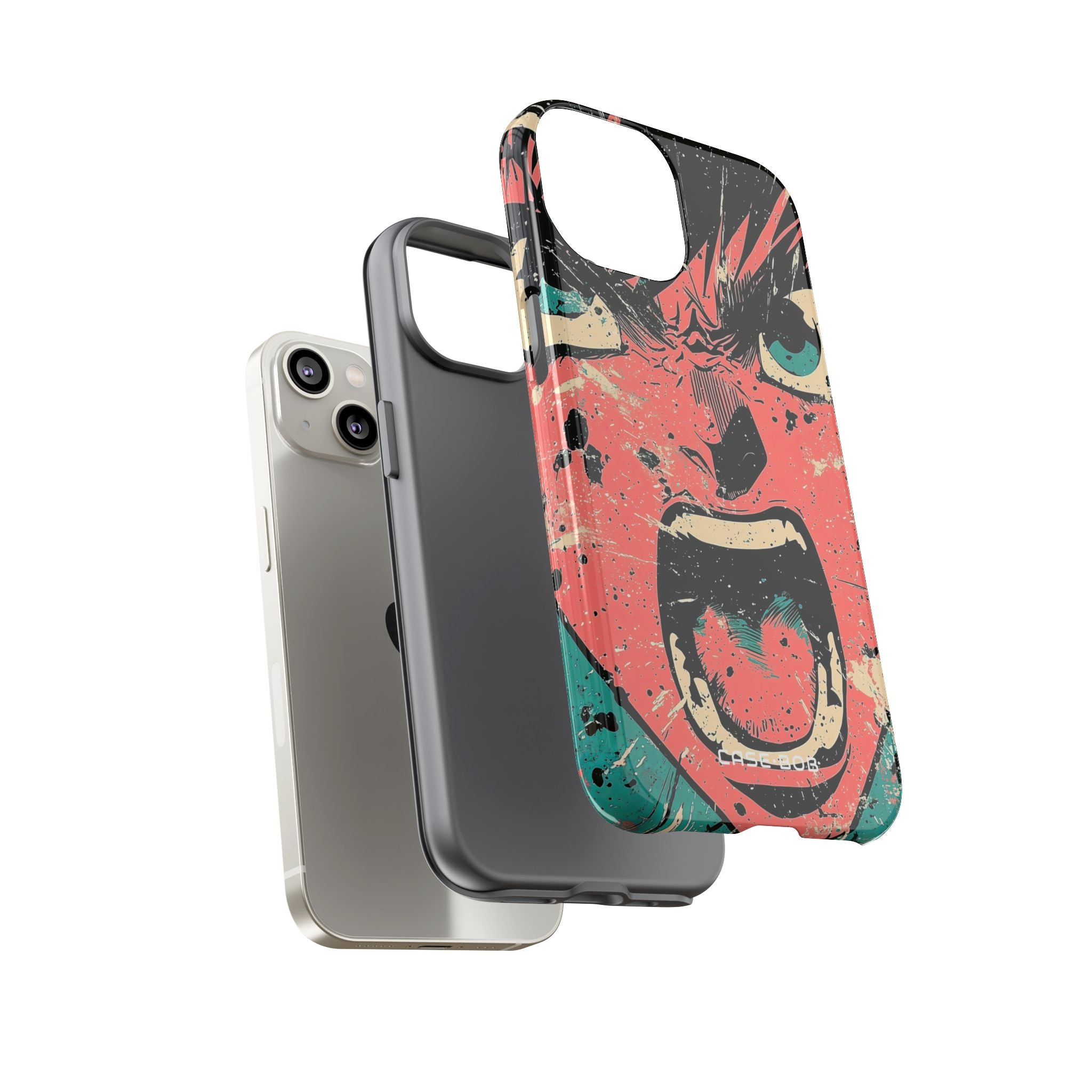 Screaming Face Pink iPhone 14 Case - Tough