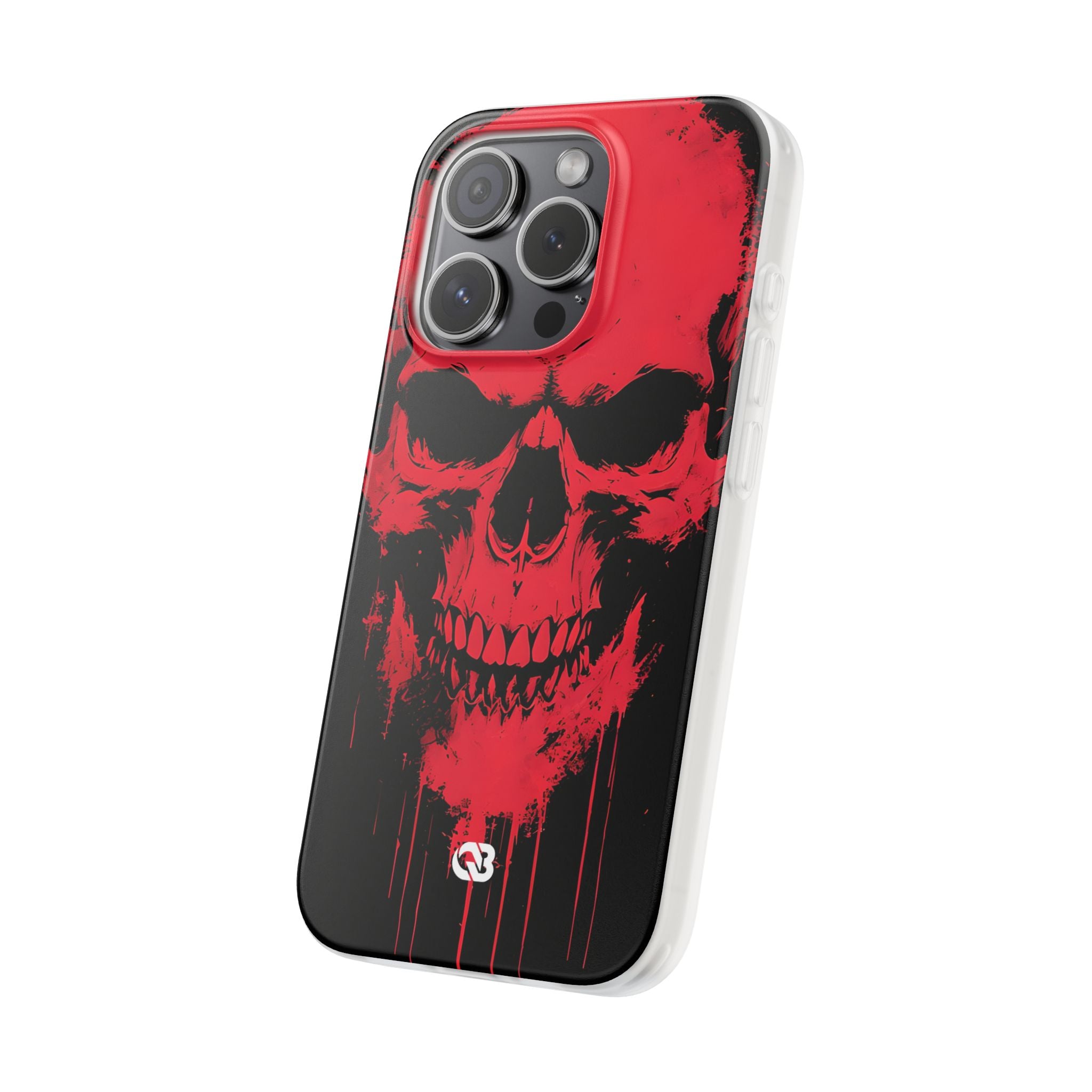 Crimson Street Skull · Soft Custodia per iPhone