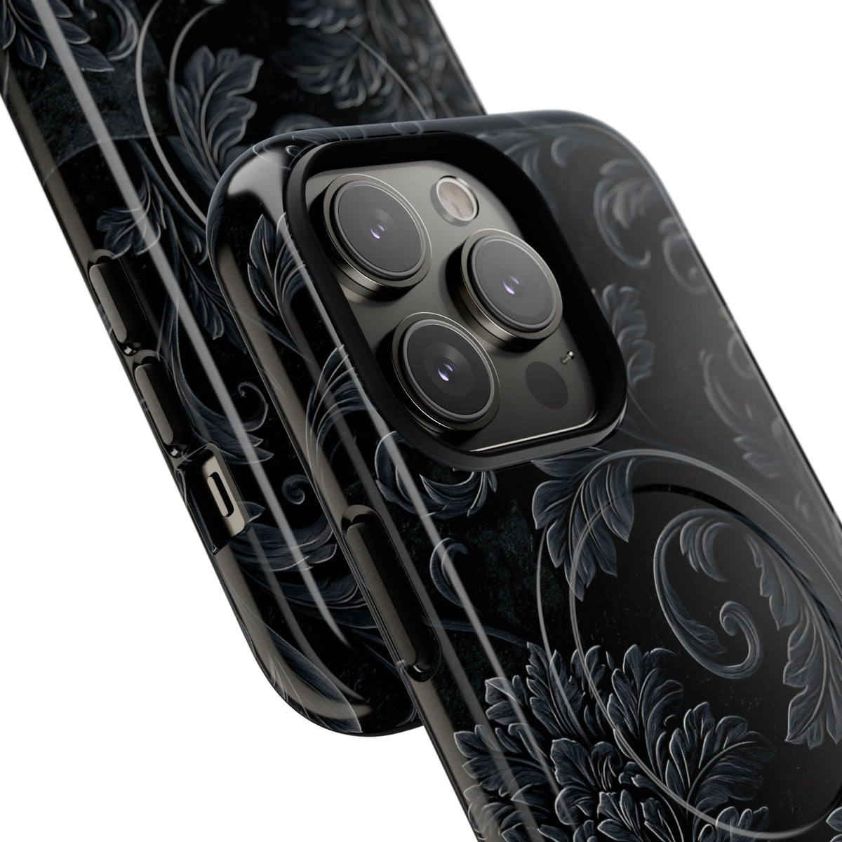 Obsidian Damask · Tough 2.0 Magnetic Phone Case for iPhone · Black