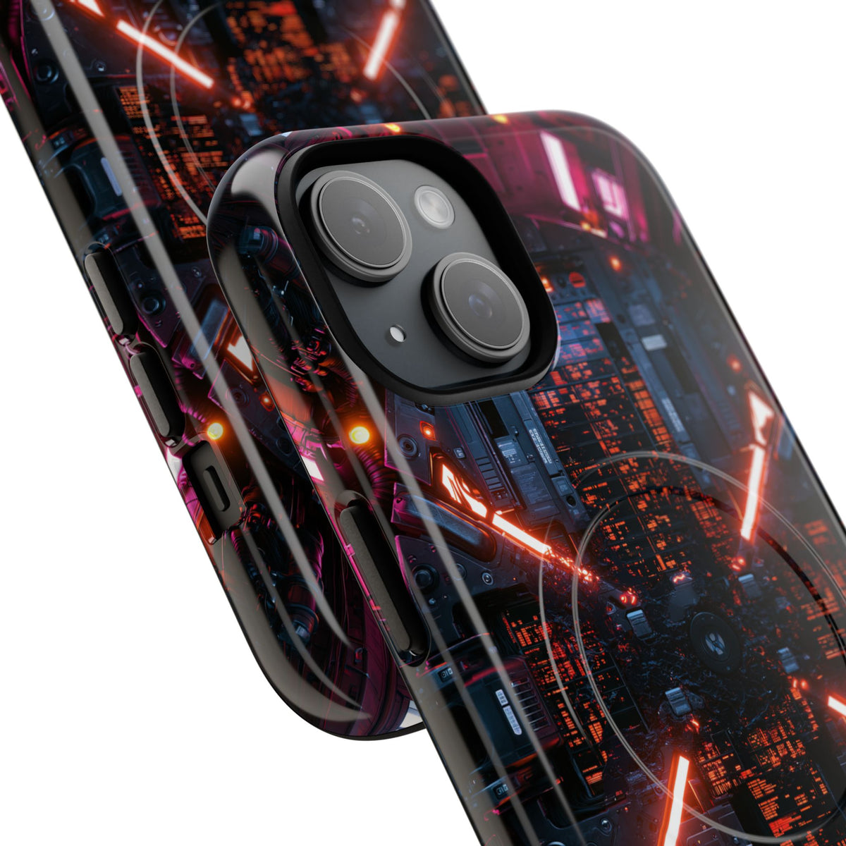 Cybernetic Reactor Core · Tough 2.0 Magnetic Phone Case for iPhone · Black