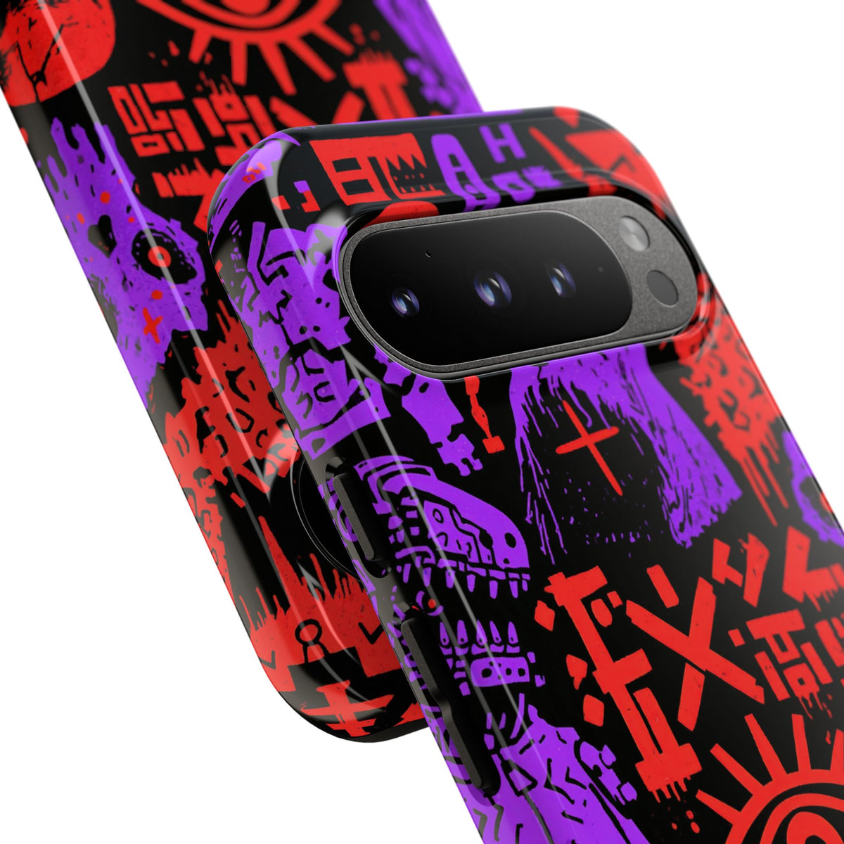 Underground Cyber Glyphs · Tough Phone Case for Pixel · Black