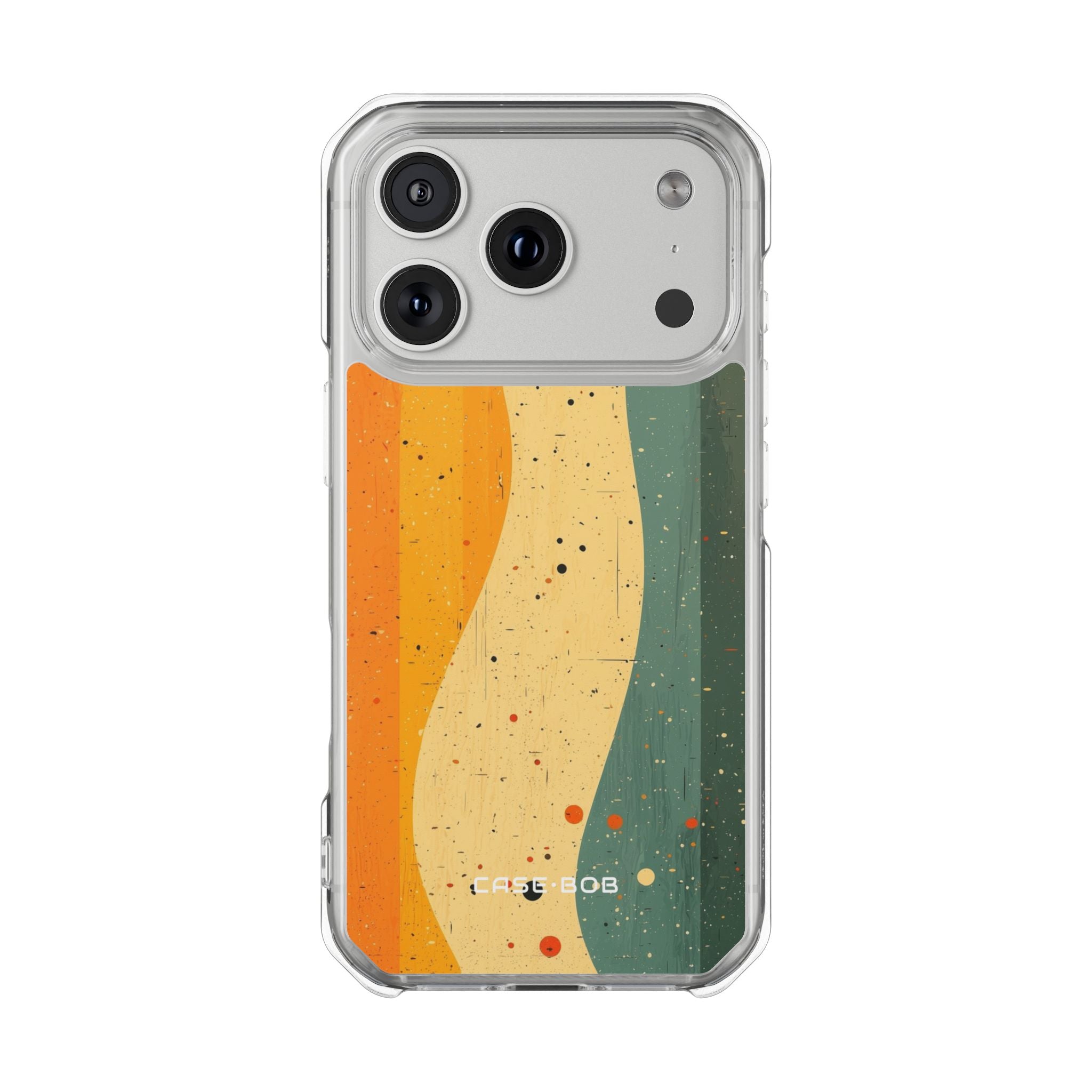 Wavy Bands Sunset iPhone 17 Pro Case - Impact