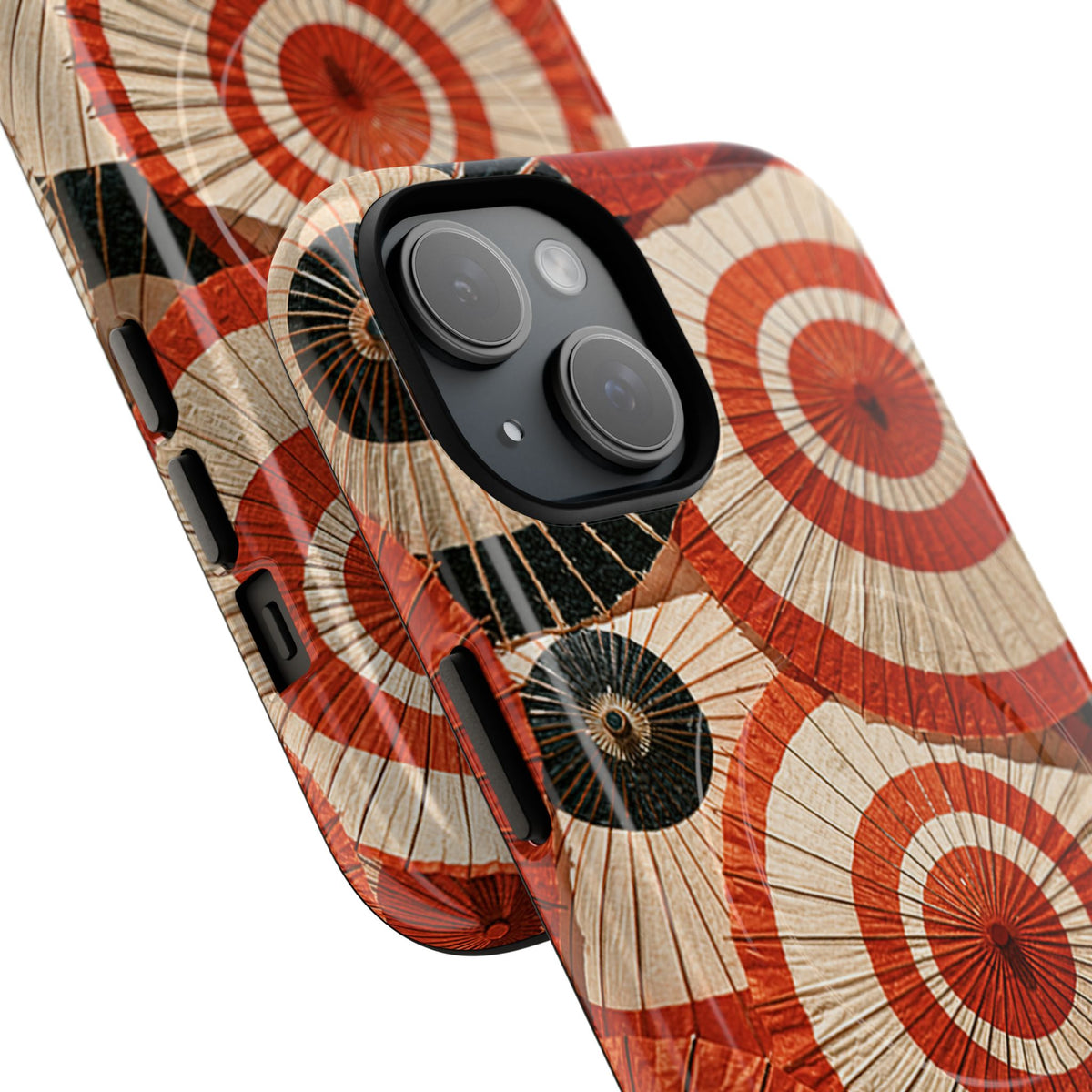 Vermilion Wagasa Motif · Tough 2.0 Magnetic Phone Case for iPhone · Red