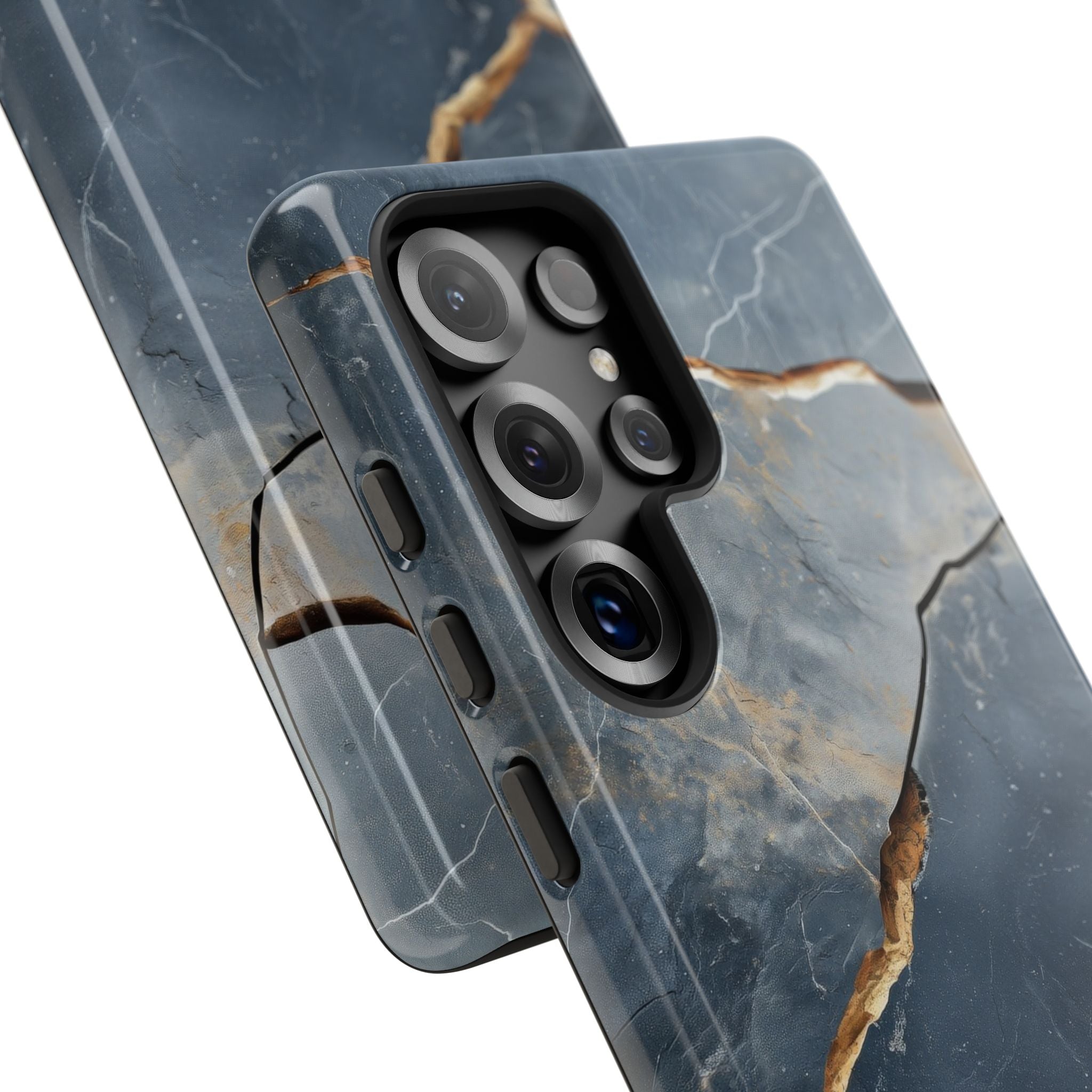 Gezackte Ader Navy Samsung S25 Ultra Case - Tough