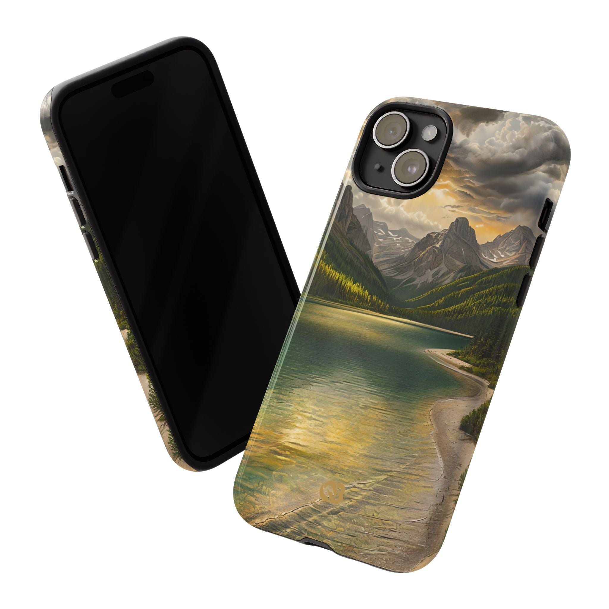 Gilded Mountain Lake · Tough Phone Case for iPhone
