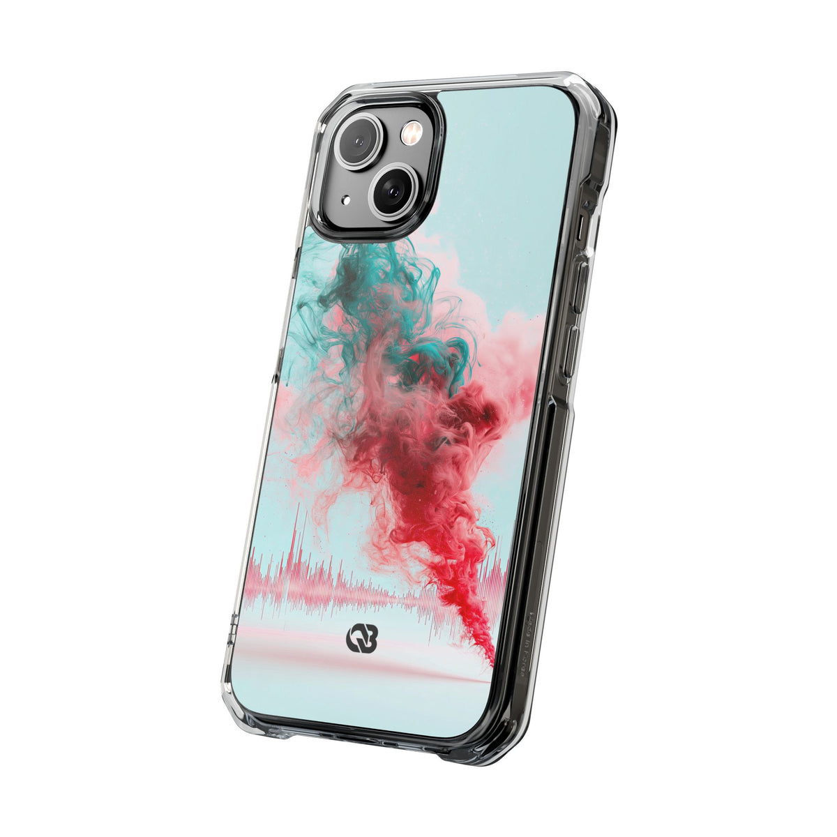 Sonic Bloom · Clear Impact Magnetic Phone Case for iPhone · Red