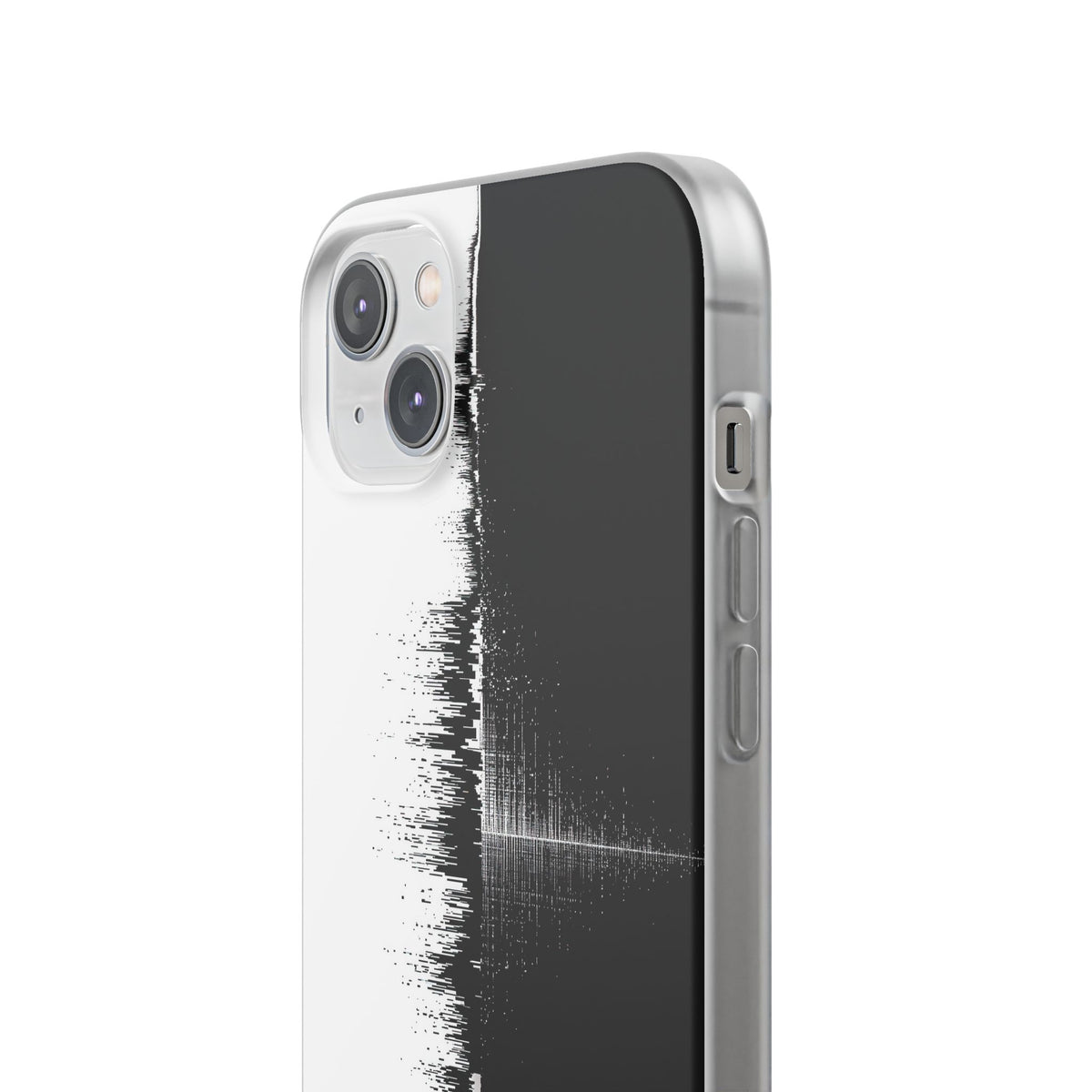 Black Lite Phone Case for iPhone - Static Signal Split