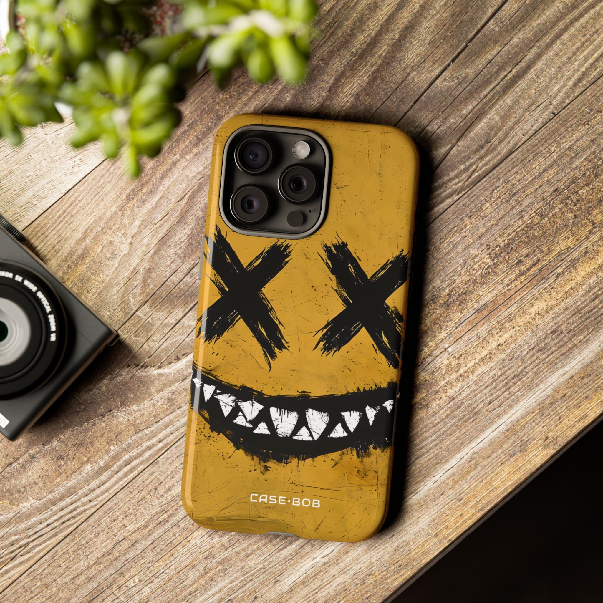 Jagged Smile Yellow iPhone 15 Pro Max Case - Tough