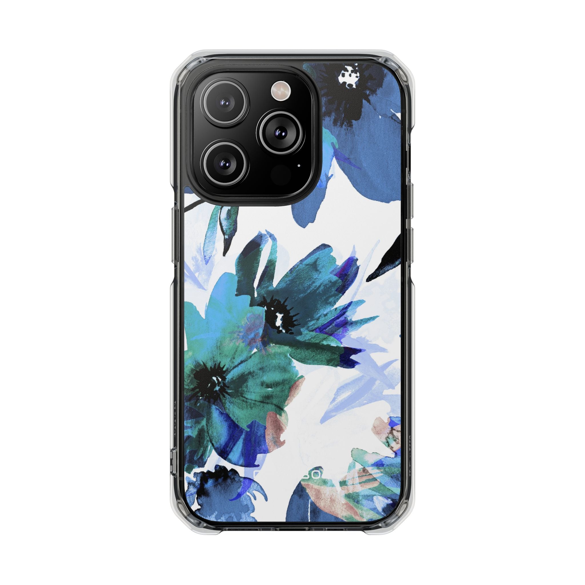 Blue Blossom Radiance iPhone 14 Pro Case - Impact