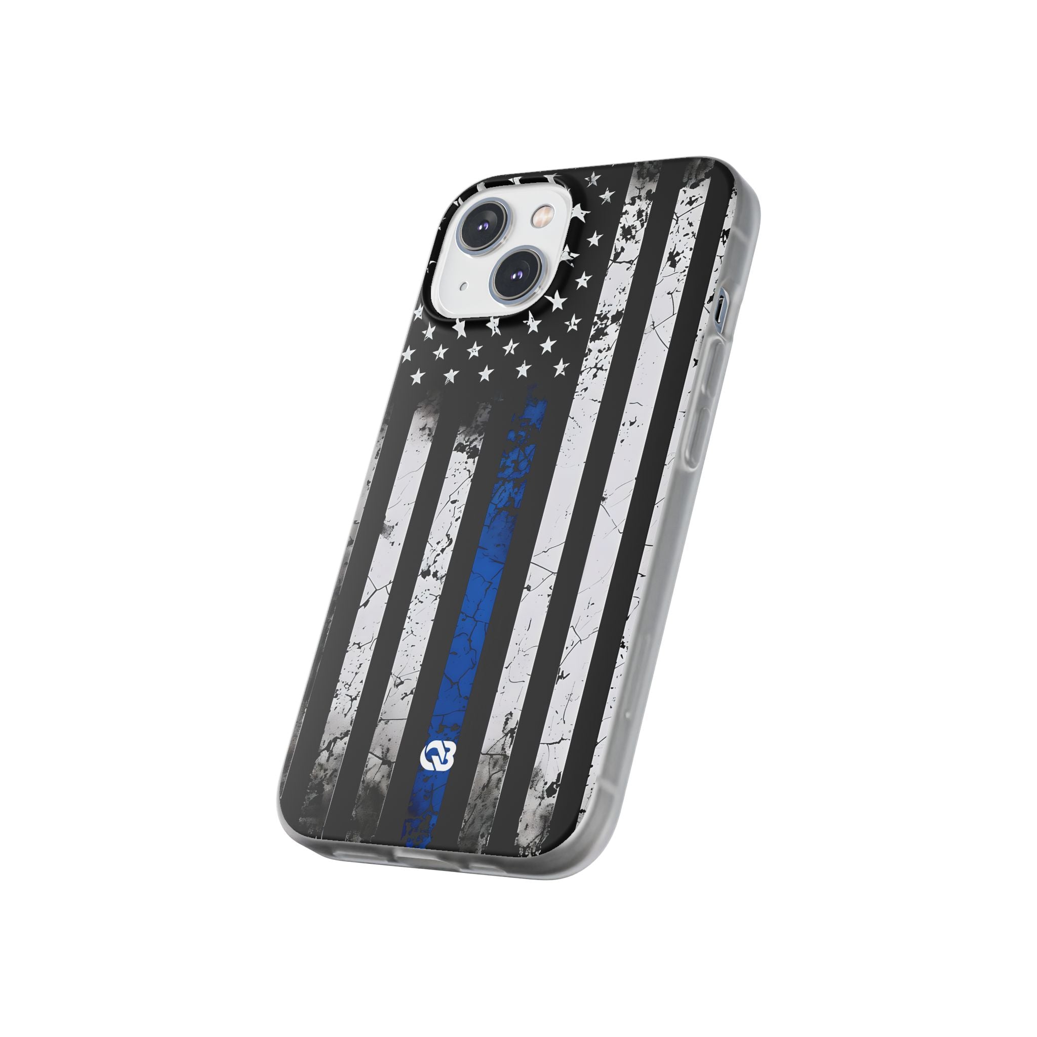 Gritty Cobalt Flag · Soft Phone Case for iPhone