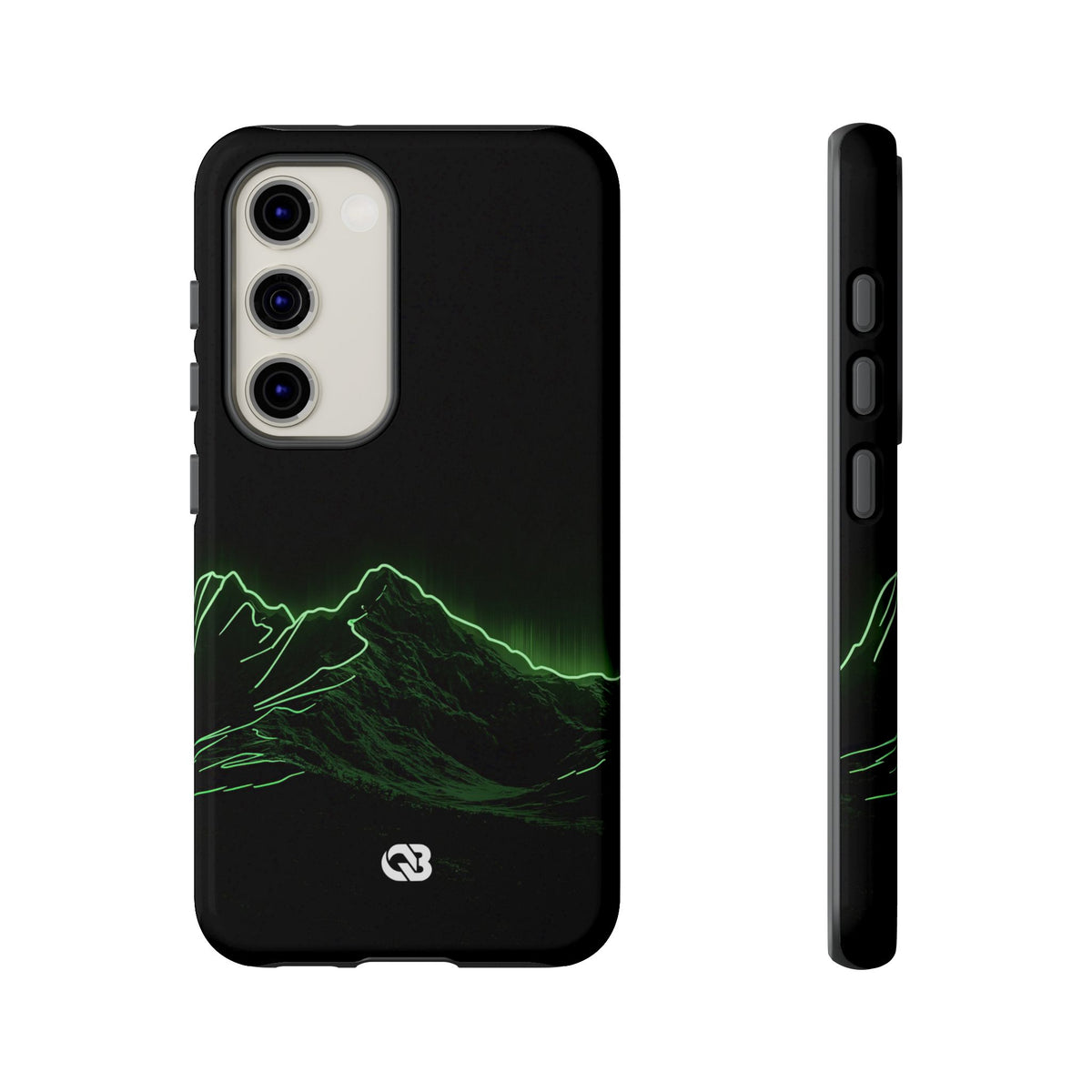 Nordic Mountain Contour · Tough Phone Case for Samsung · Black