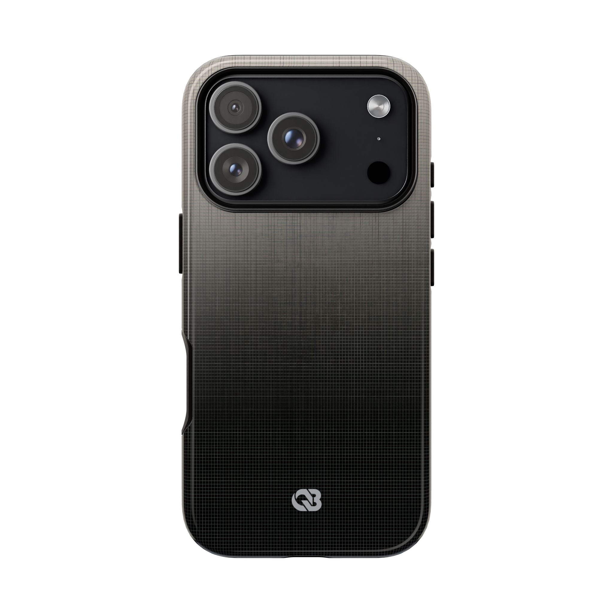 Grey Tough Phone Case for iPhone - Faded Sand Mesh