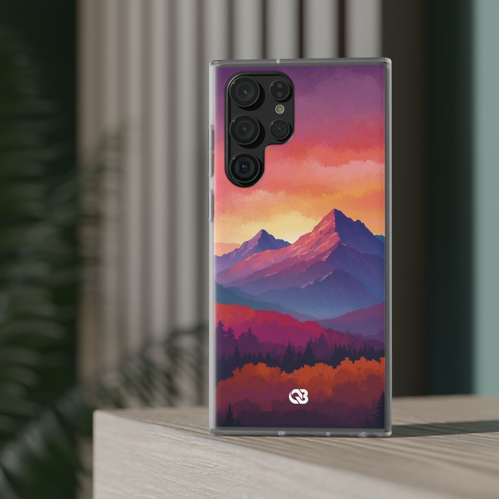 Crimson Mountain Dusk · Soft Handyhülle für Samsung