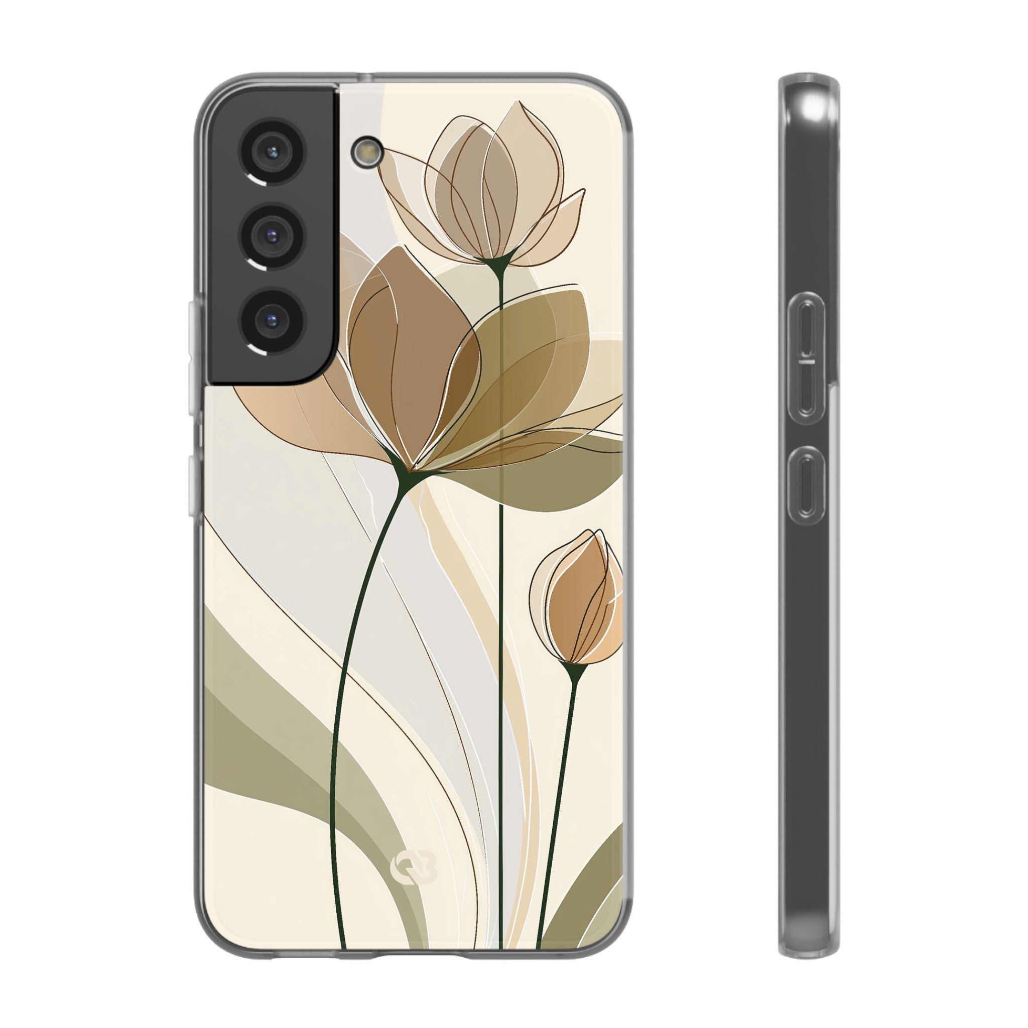 Beige Lite Phone Case for Samsung - Muted Ochre Petals