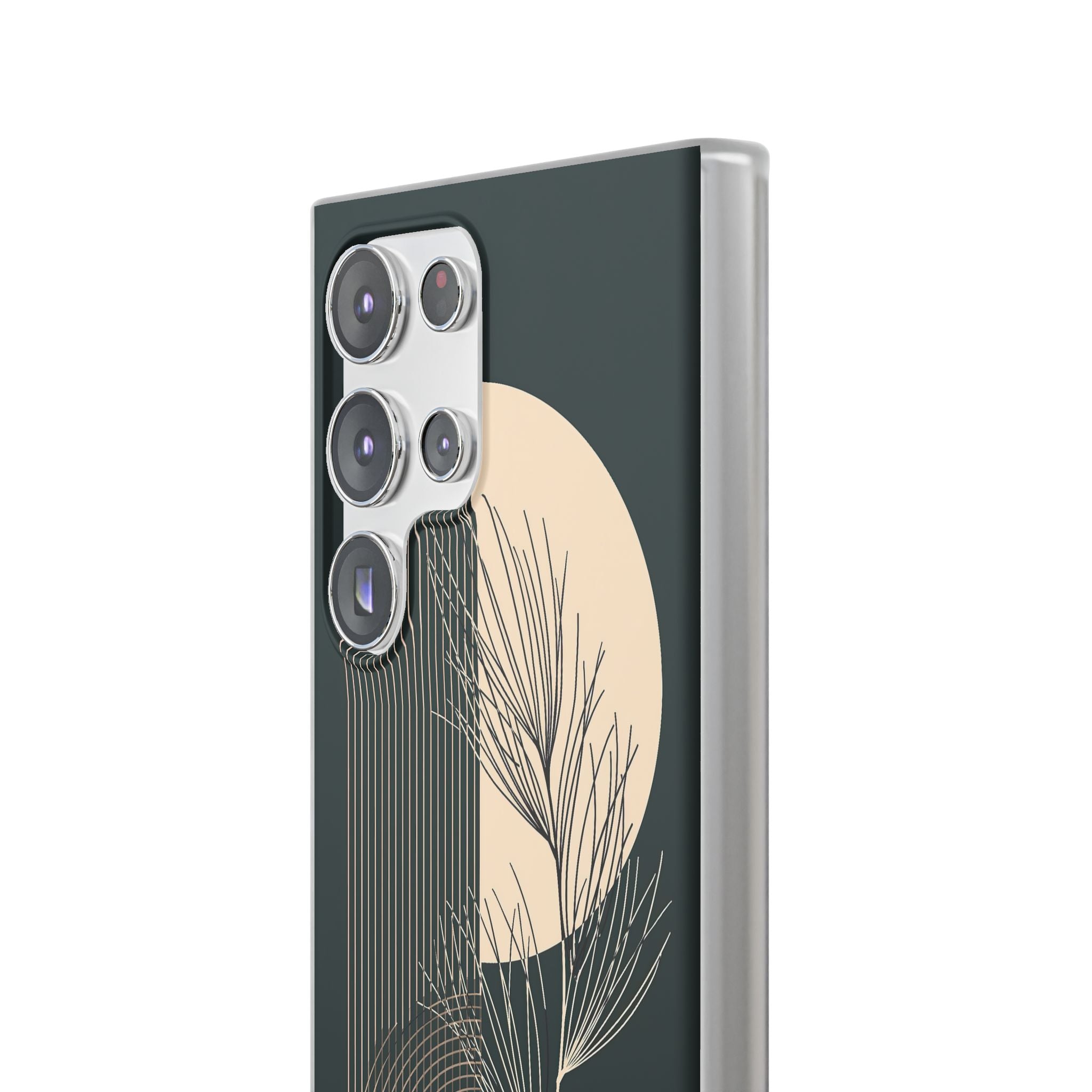 Black Lite Phone Case for Samsung - Obsidian Sand Willow