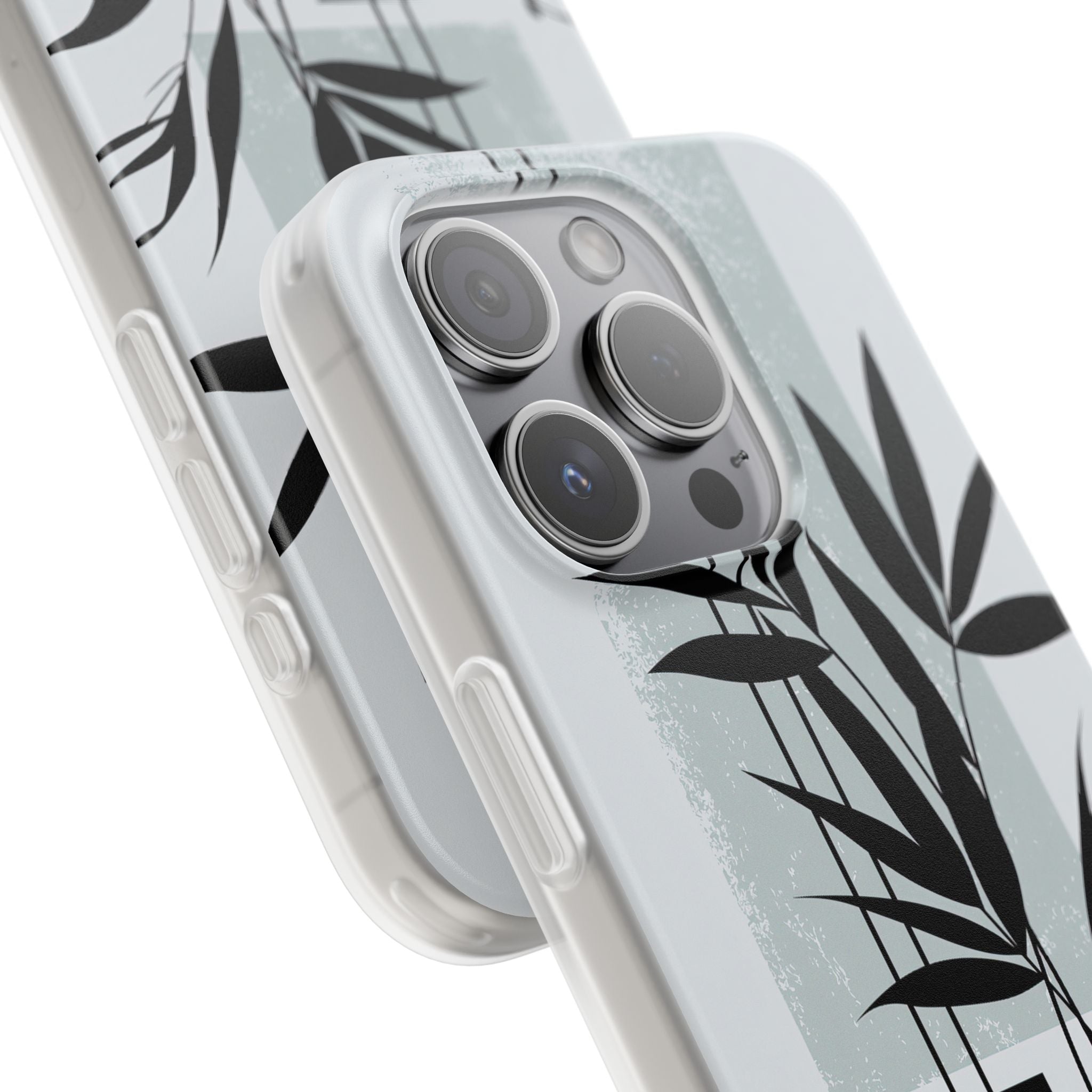 Grey Lite Phone Case for iPhone - Sage Bamboo Noir