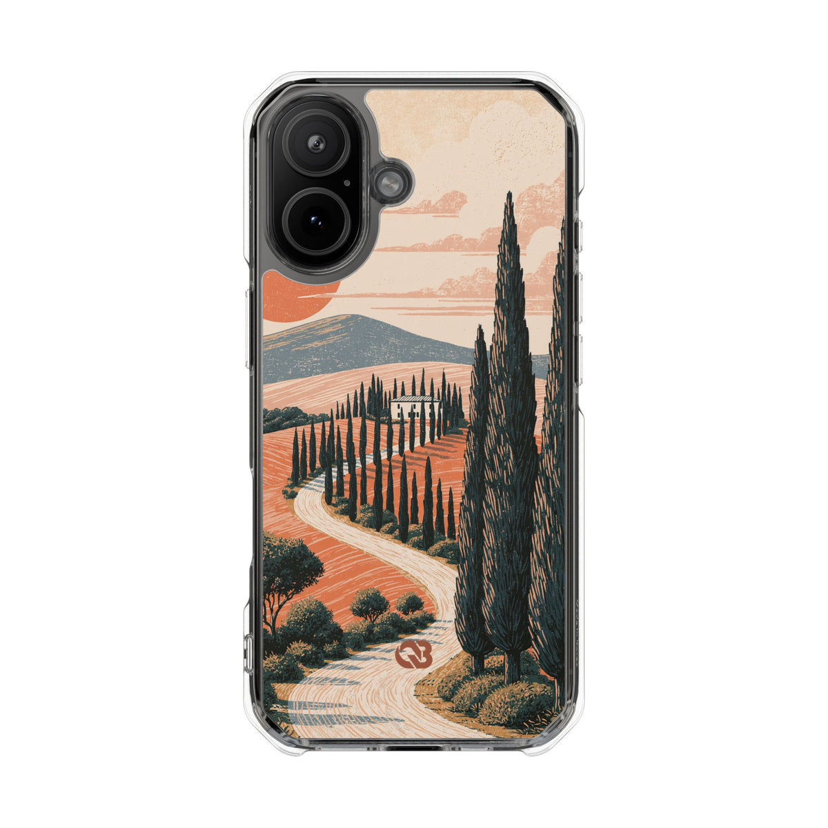 Orange Impact MagSafe Phone Case for iPhone - Terracotta Ridge Trail